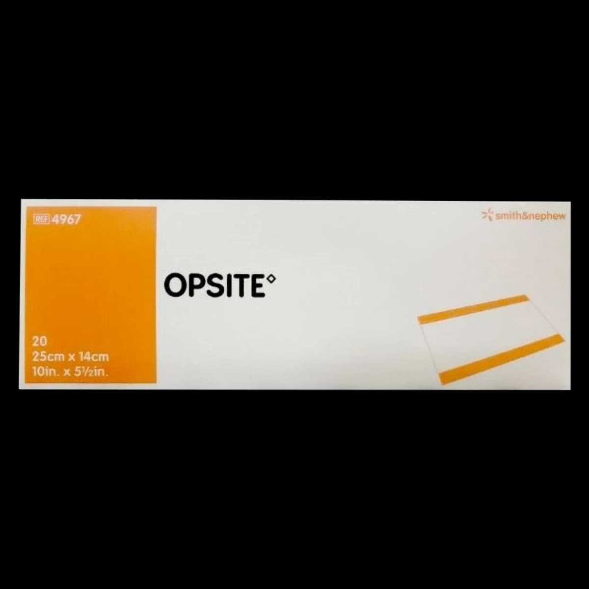 Opsite Transparent Film Dressing, 5-1/2 x 10 inches, Sterile, Adhesive, Polyurethane (Smith & Nephew) - Opsite Transprnt Film Dressing - Image 1
