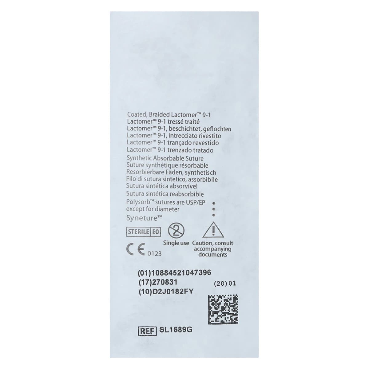 Medtronic Polysorb Absorbable Suture, 5-0, 18", P-10 Reverse Cutting Needle, Undyed, 12/Case thumbnail 4