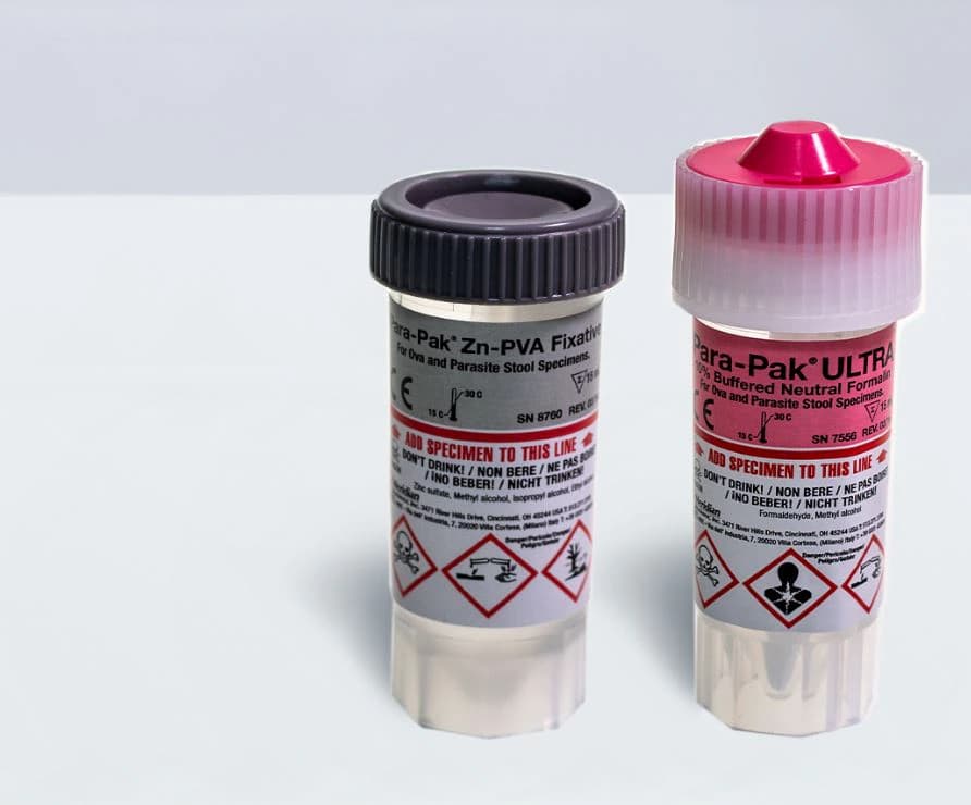 Para-Pak Ultra 2N Form Transfer Vial, Zinc-PVA/10% Formalin, 15/50 mL, 120/Case - Para Pak Ultra 2n Form - Image 1