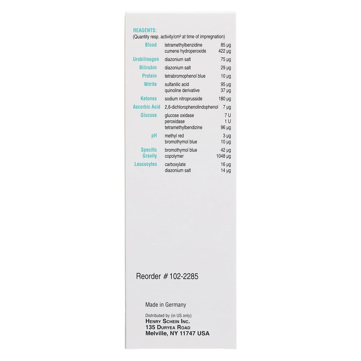 Henry Schein Urispec 11-Way Urinalysis Test Strips, 100/Bottle thumbnail 6