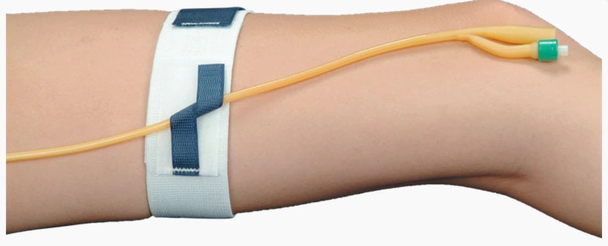 DeRoyal Catheter Leg Strap, 22" x 2", Elastic, Reusable - Strap Catheter Leg - Image 1