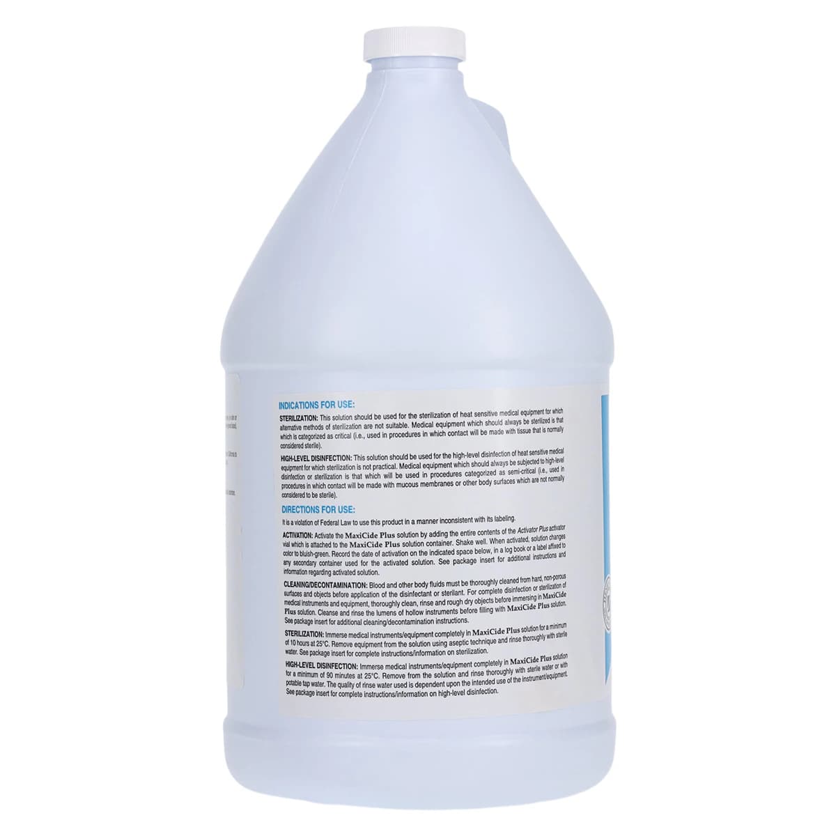 Maxicide Plus Instrument Disinfectant with Activator, 3.4% Glutaraldehyde, 28-Day, 1 Gallon, No Dilution Required thumbnail 4