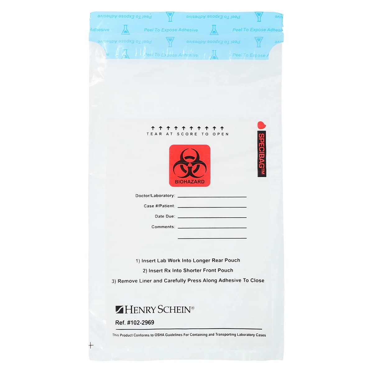 Transport Bags Plastic, 6" x 10", 1000/Case - Transport Bags Plastic - Image 1
