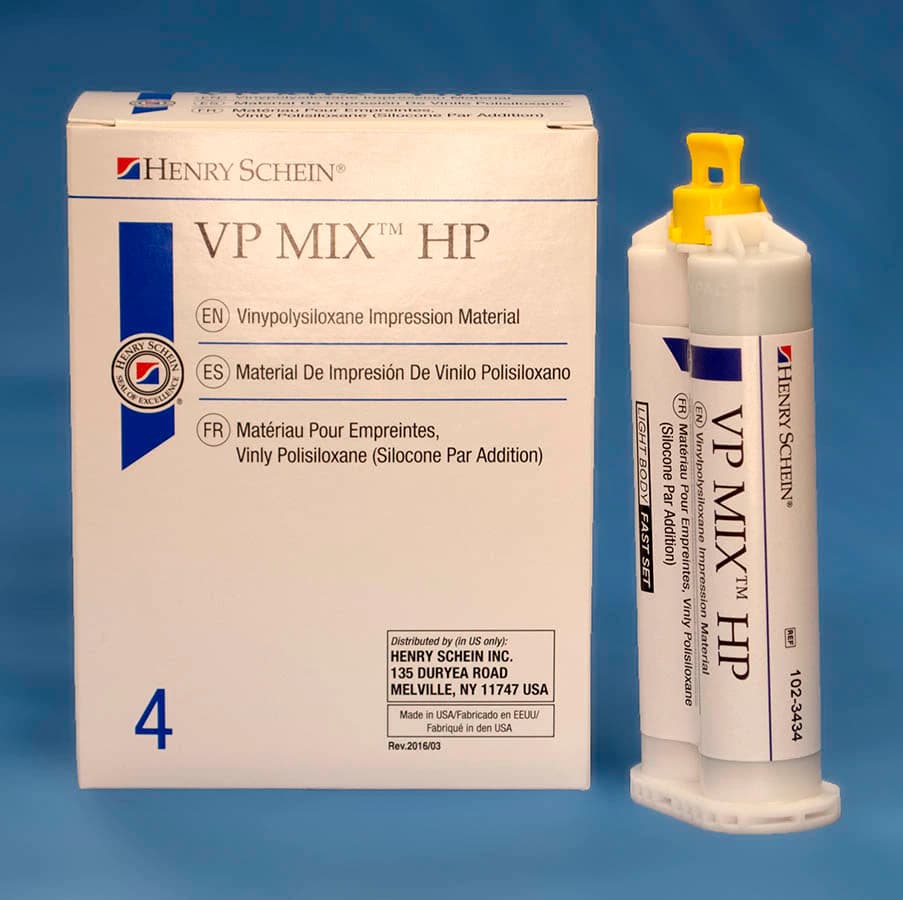 VP Mix HP Fast Set VPS Impression Material, Light Body, Green, Unflavored, Gluten Free, 4/Box thumbnail 2