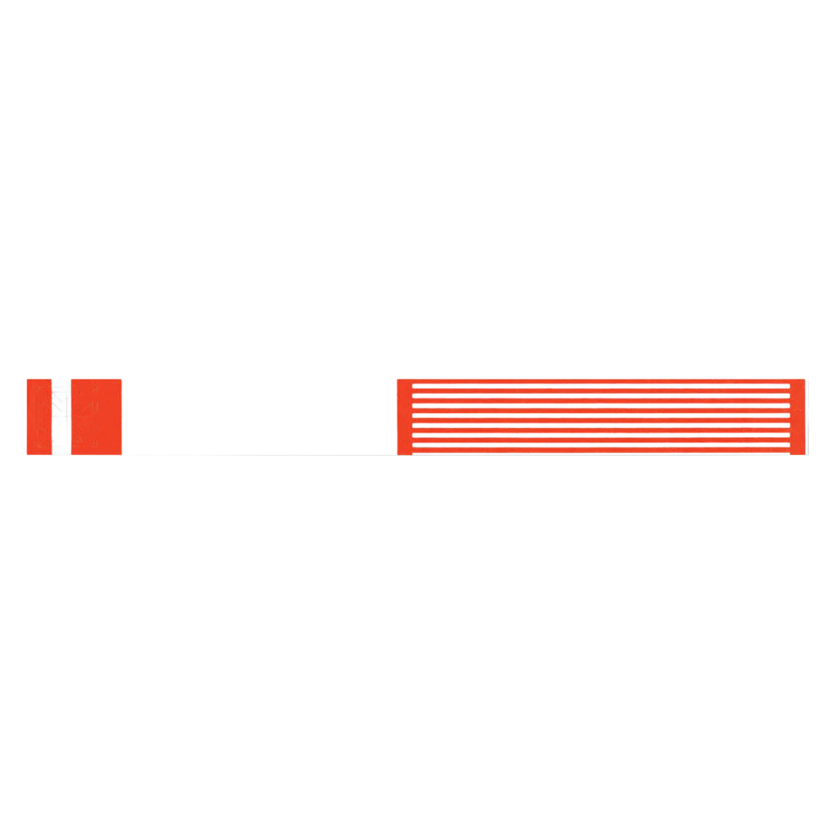 Precision Dynamics Short Stay Write-On Wristband, Tyvek, Adhesive, Red, Adult/Pediatric, 10", 1000/Box - Wristband Identification Red - Image 1