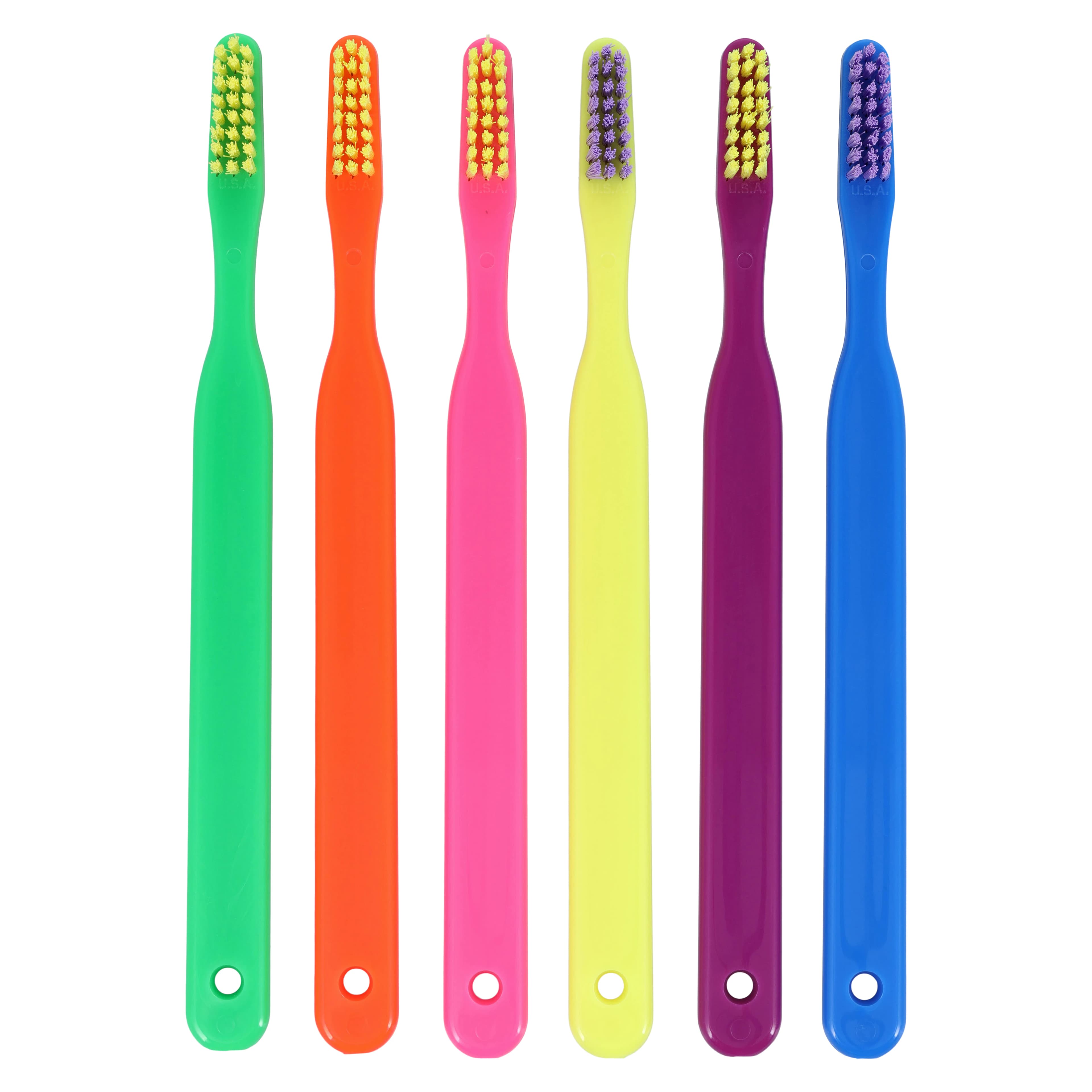 Acclean Toothbrush Child, Manual, 24 Tuft, Narrow, Assorted Neon, 72/Bx thumbnail 2