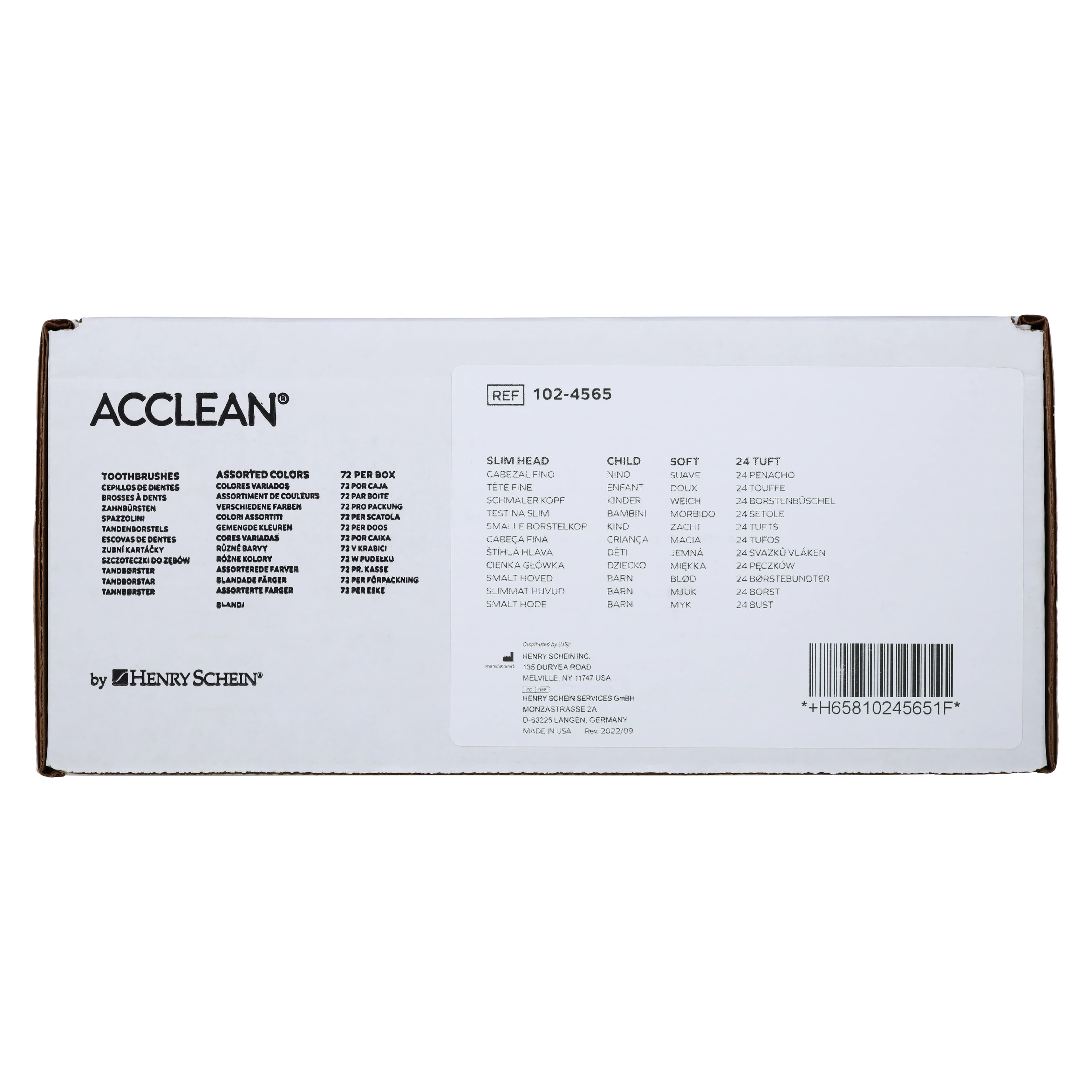 Acclean Toothbrush Child, Manual, 24 Tuft, Narrow, Assorted Neon, 72/Bx thumbnail 11