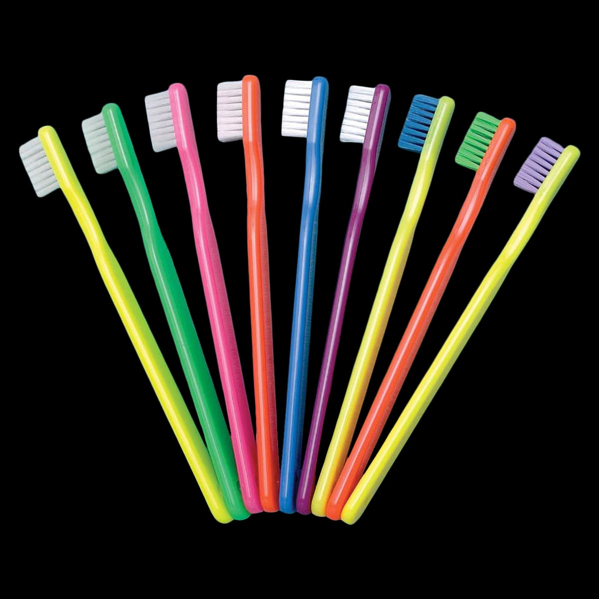 Acclean Toothbrush Child, Manual, 24 Tuft, Narrow, Assorted Neon, 72/Bx thumbnail 3