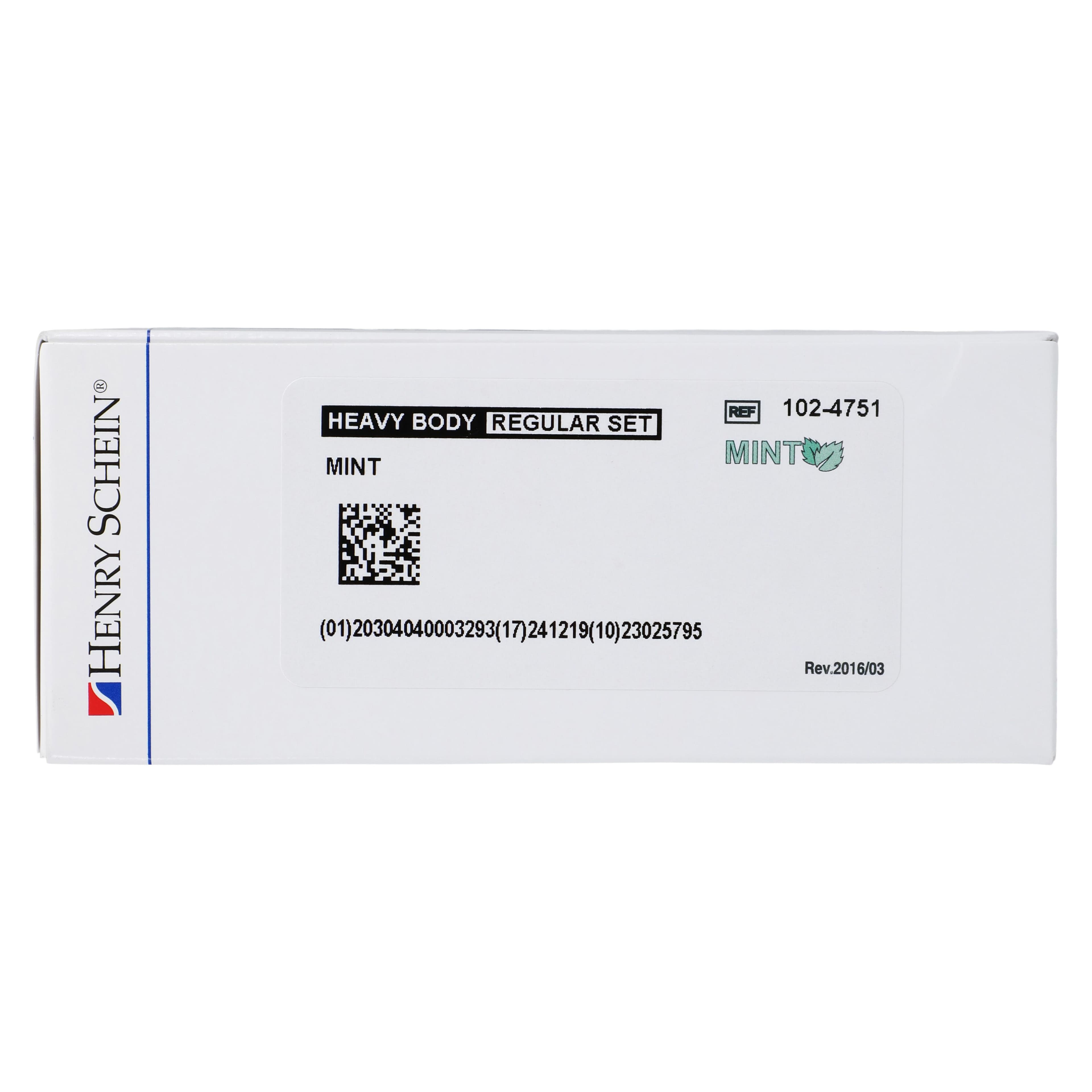 VP Mix HP Impression Material, Vinylpolysiloxane, Regular Set, Heavy Body, Mint, Gluten Free, 4/Box thumbnail 8