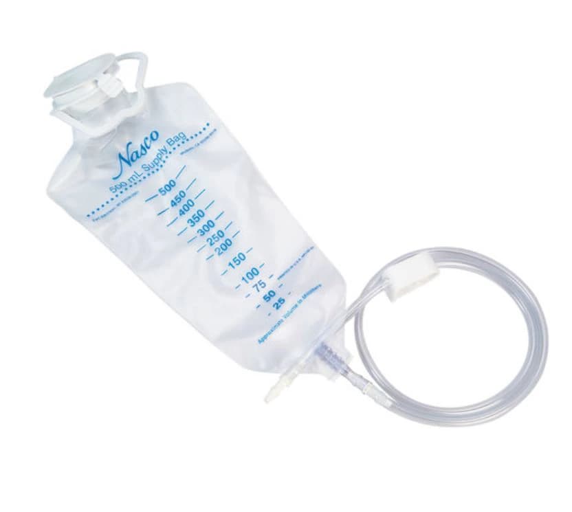 Life/form Venipuncture/Injection Training Arm Fluid Supply Bag with IV Line, 500 mL, Each - Iv Bag Plastic W/iv Line - Image 1
