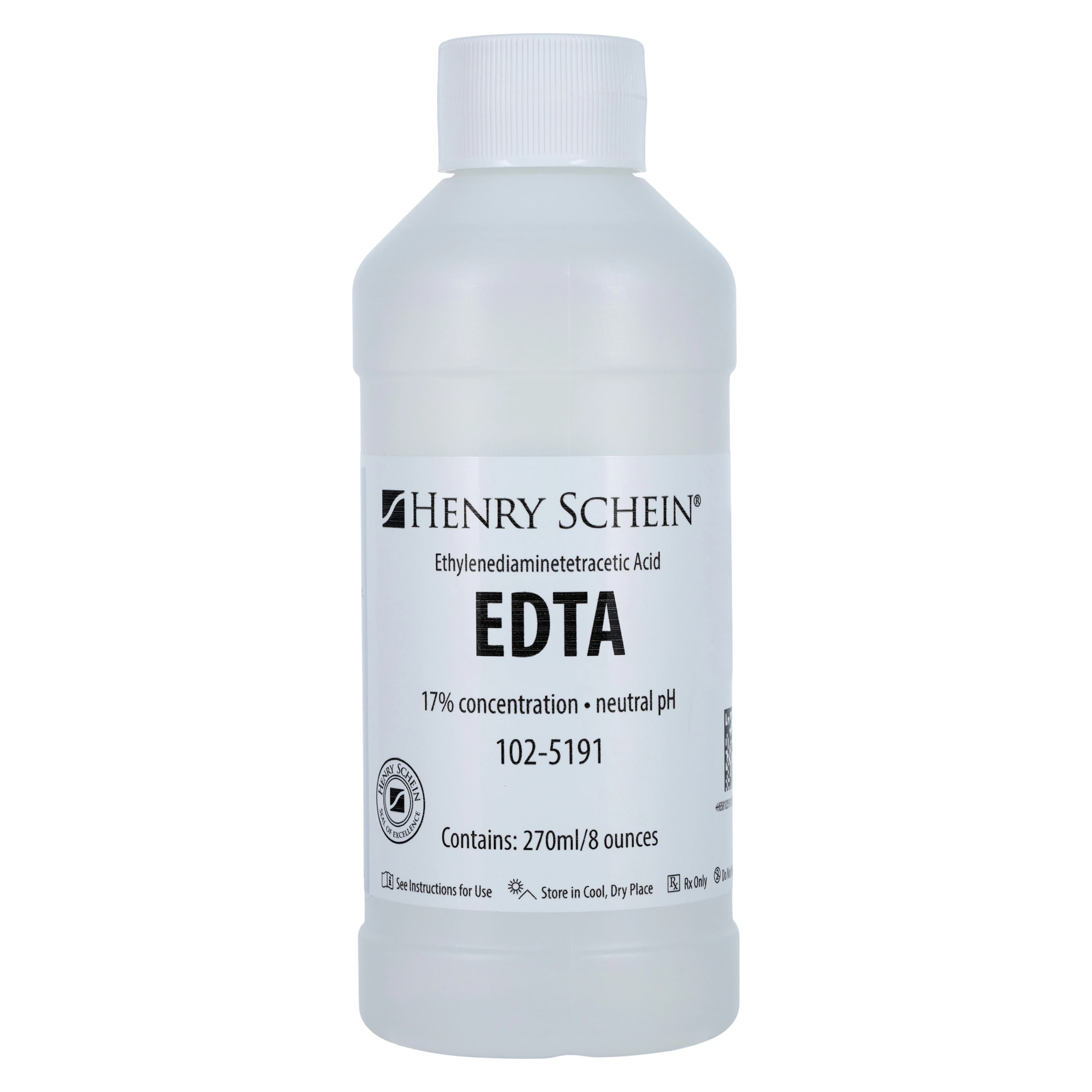 EDTA Solution 17%, 8 oz Bottle, Each - EDTA Solution 17% - Image 1