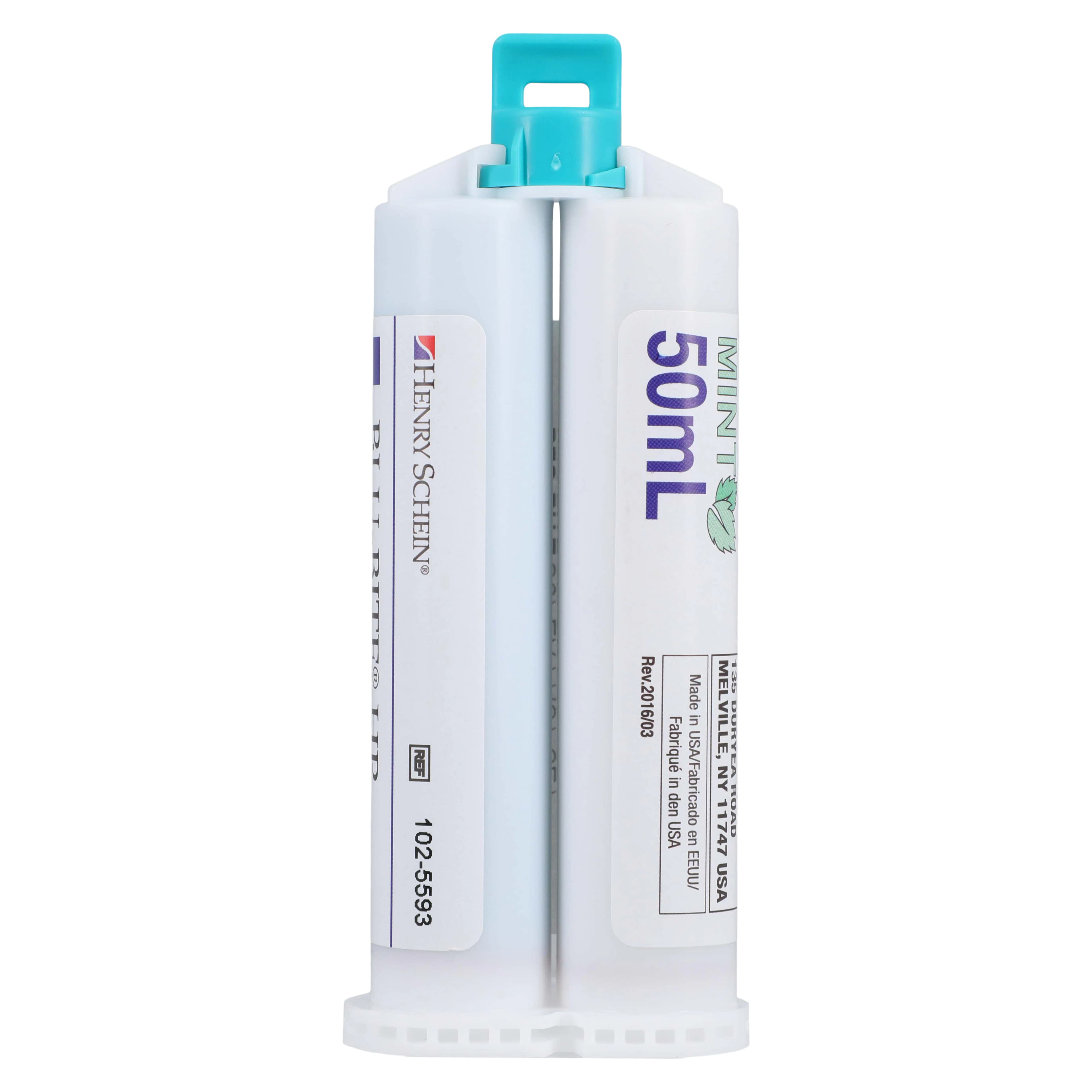 Blu-Bite HP Bite Registration Material, Super Fast Set, Vinyl Polysiloxane, Mint, Mousse-Like, 2/Bx thumbnail 6