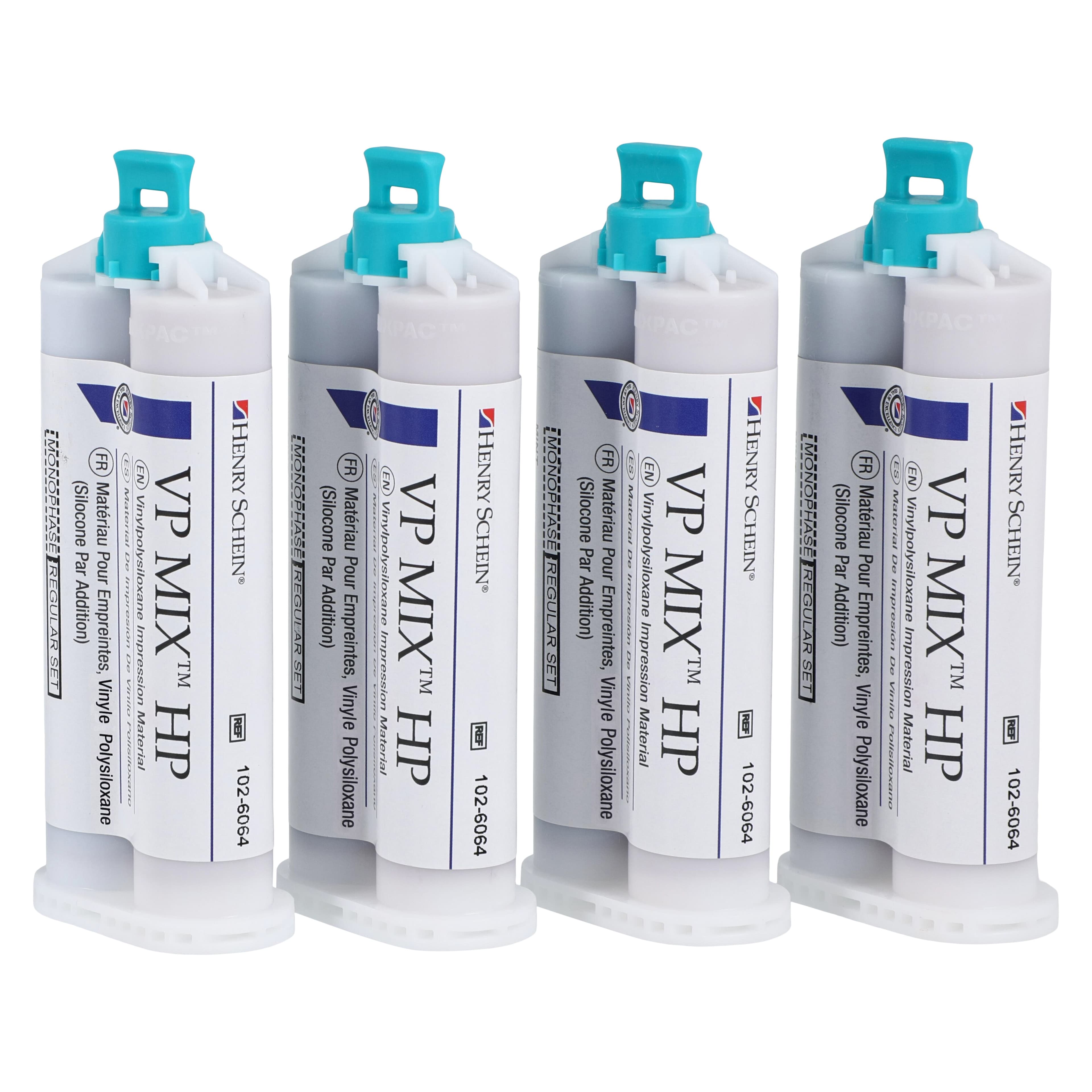 VP Mix HP Regular Set Impression Material, Monophase, Mint, Vinylpolysiloxane, 4/Box thumbnail 2
