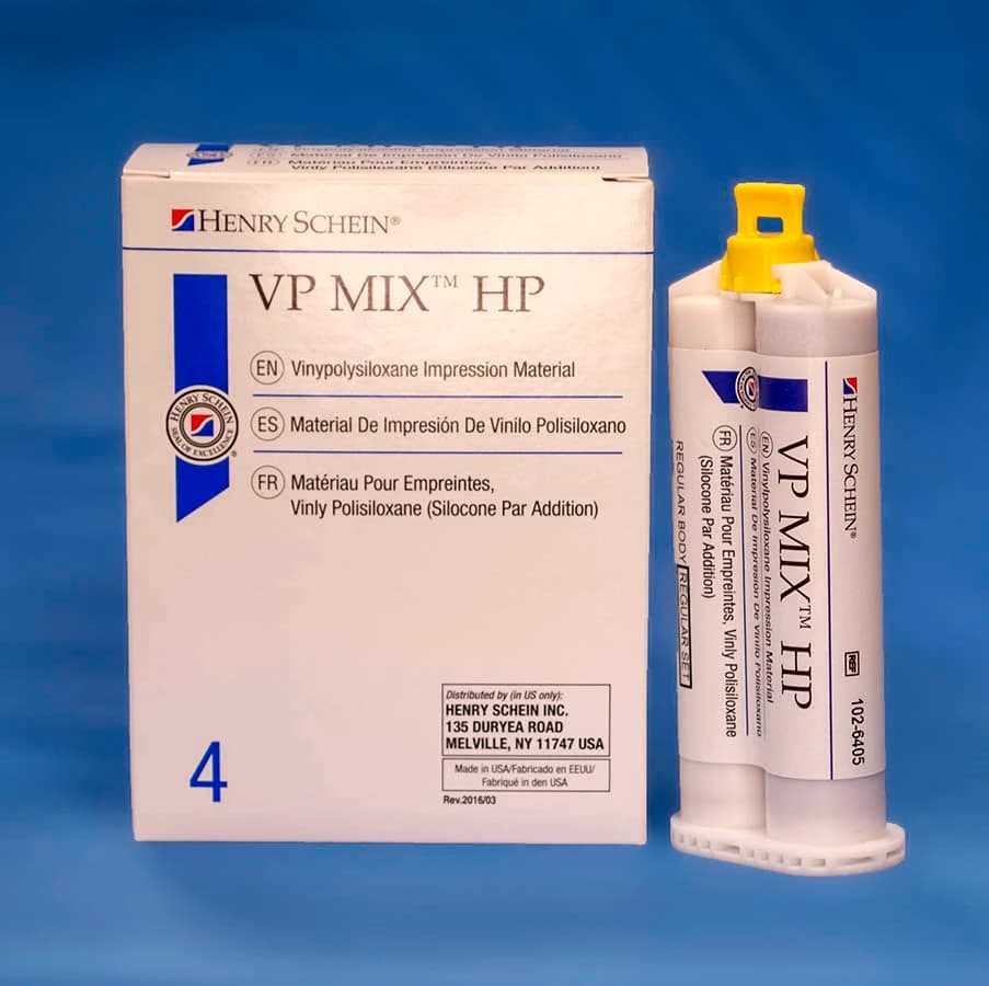 VP Mix HP Impression Material, Vinylpolysiloxane, Regular Set, Regular Body, Mint, 4/Box thumbnail 2