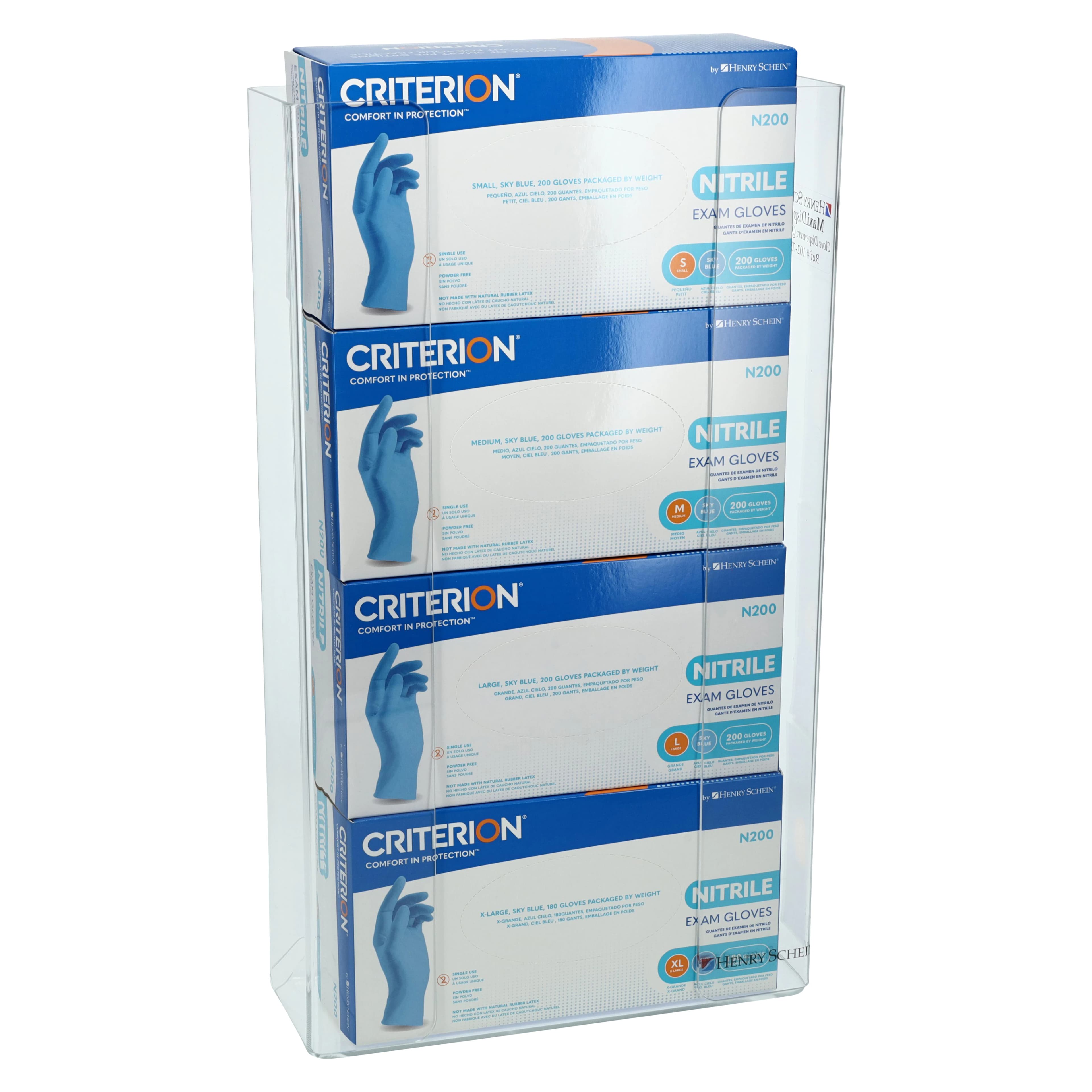 Maxi-Dispenz Acrylic Glove Box Dispenser, Quadruple, Clear, Wall Mount or Countertop thumbnail 6