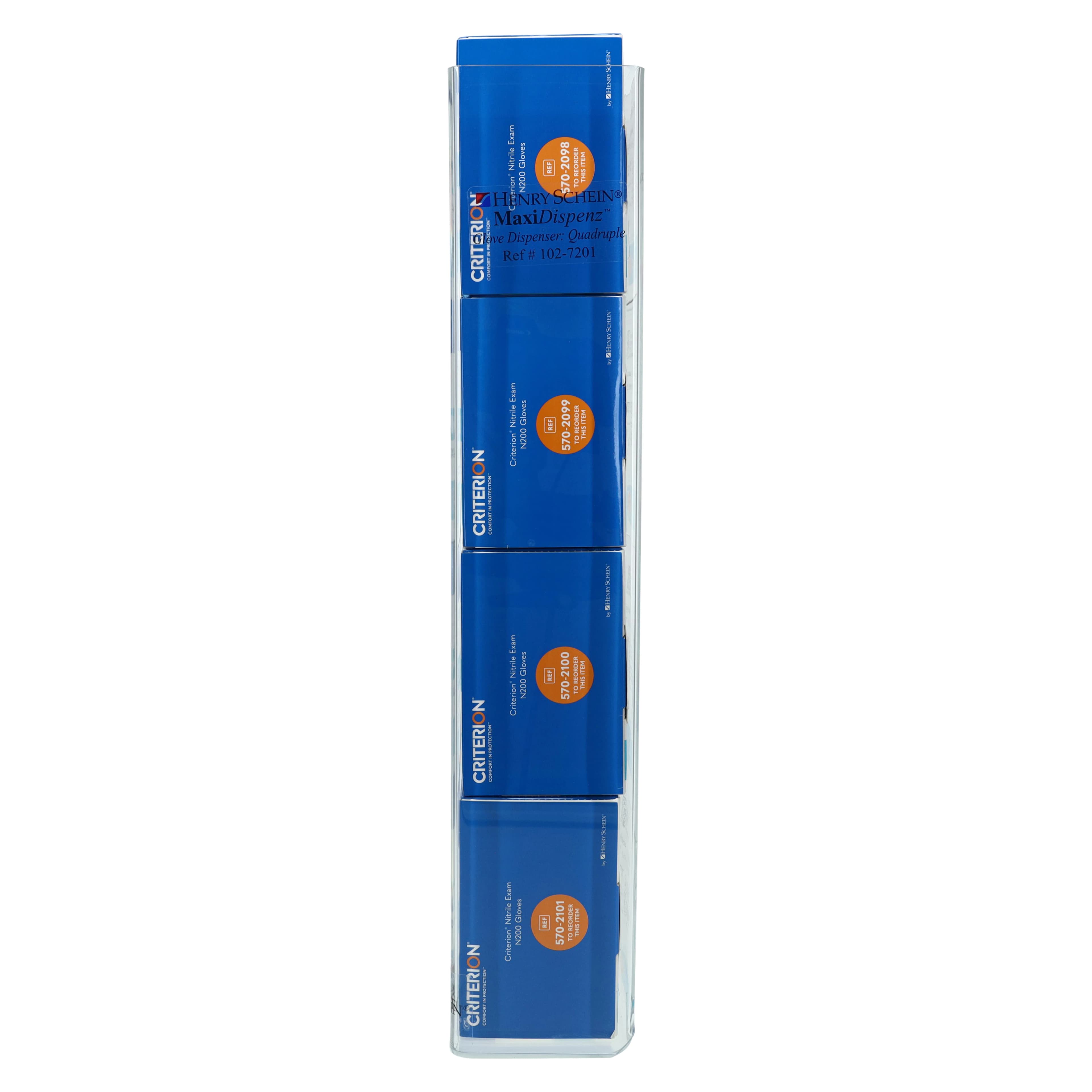 Maxi-Dispenz Acrylic Glove Box Dispenser, Quadruple, Clear, Wall Mount or Countertop thumbnail 8
