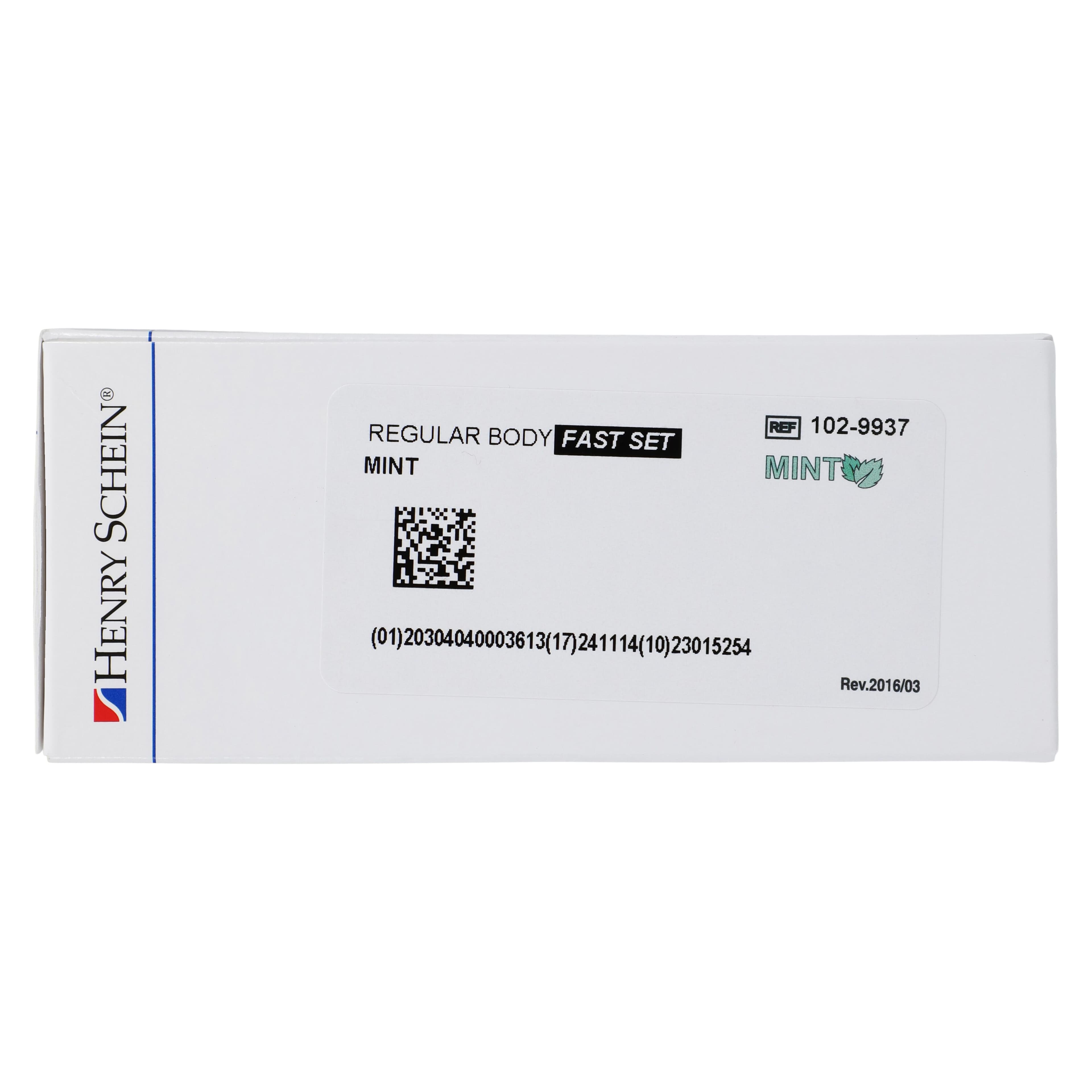 VP Mix HP Fast Set Mint Impression Material, Vinylpolysiloxane, Regular Body, 4/Box thumbnail 9
