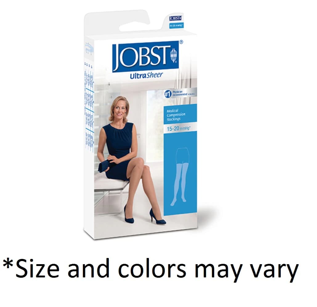 BSN Medical UltraSheer Compression Stocking, Thigh High, Closed Toe, XL, Natural, Pair - Stocking Compre Thigh-hi Pair - Image 1