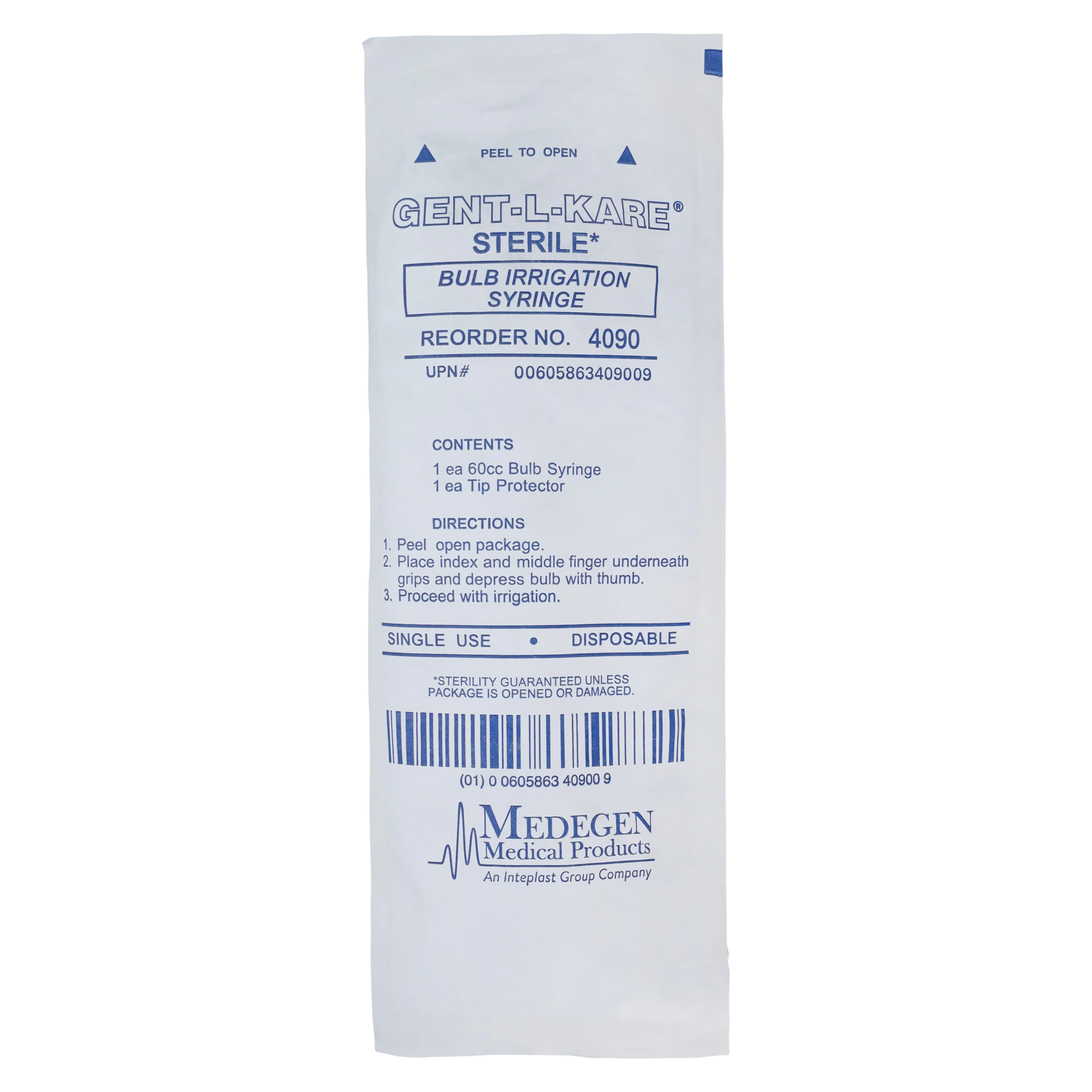 Medegen Gent-L-Kare Irrigation Bulb Syringe, Sterile - Irrigation Bulb Syringe Steril - Image 1