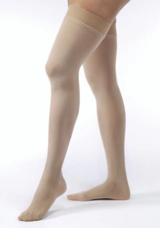 BSN Medical Jobst Opaque Compression Stocking, Thigh High, Closed Toe, 30-40 mmHg, Large, Natural - Stockings Compr Thigh-Hi 30-40 - Image 1