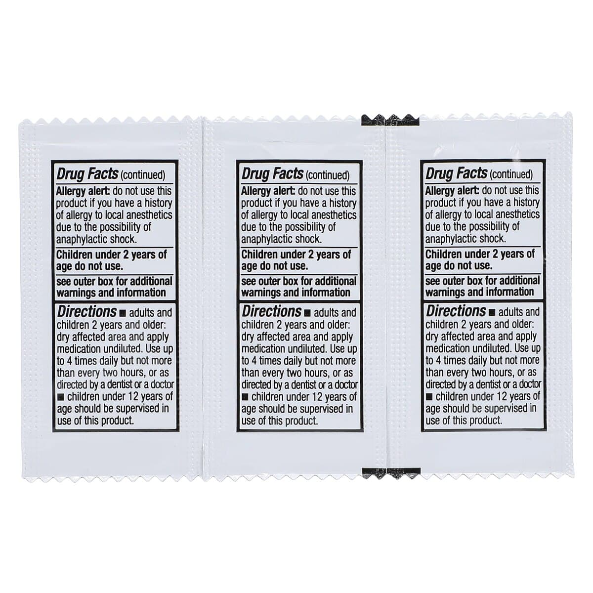 Safetec Anesthetic Gel 20% Benzocaine Oral Pain Relief Gel, 0.75 g Packets, 144/Box thumbnail 4