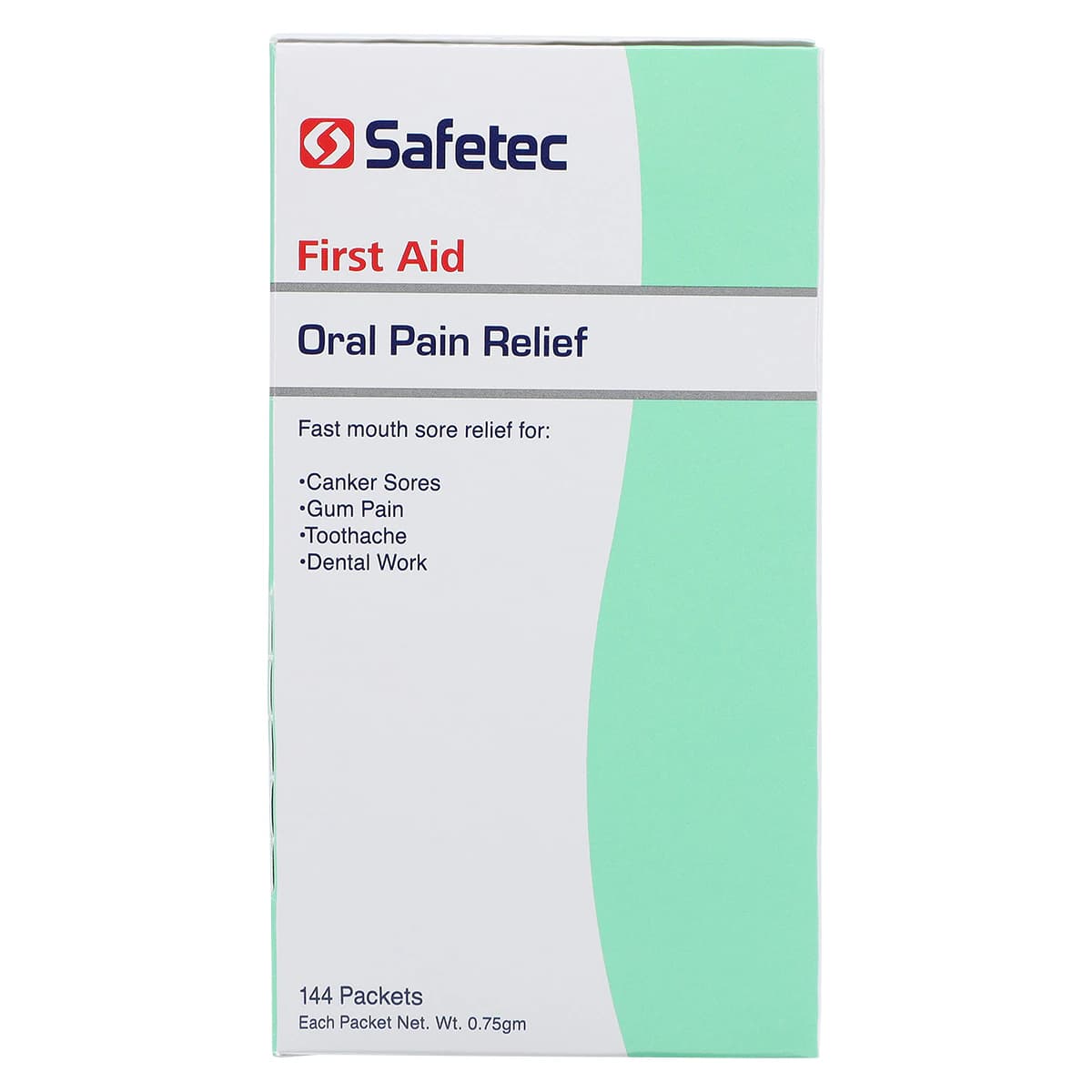 Safetec Anesthetic Gel 20% Benzocaine Oral Pain Relief Gel, 0.75 g Packets, 144/Box thumbnail 5