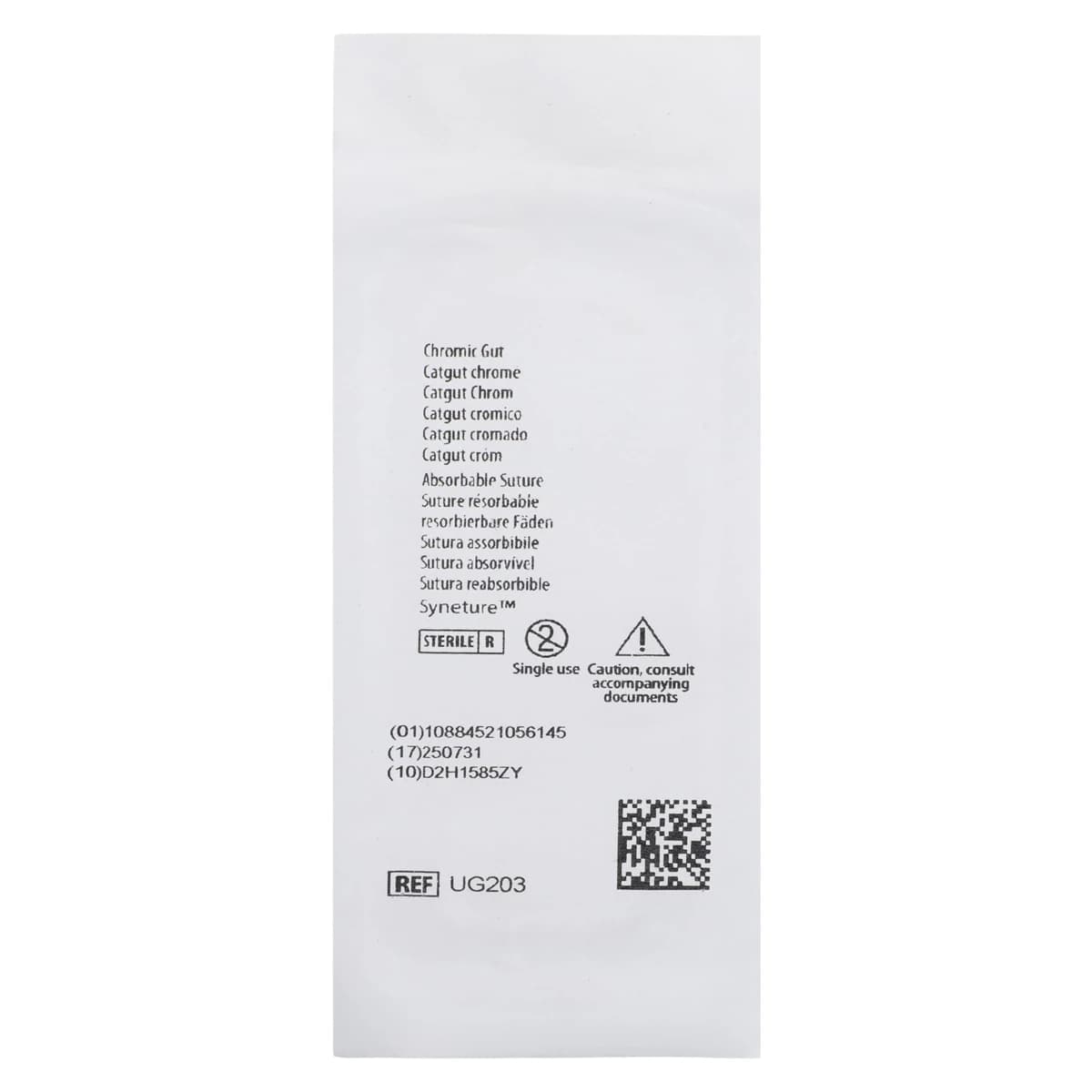 Surgigut Suture Chromic Gut Monofilament 4-0, 30", CV-23 Surgalloy Taper Point, 1/2 Circle Needle, 17mm, Undyed, 36/Case thumbnail 4