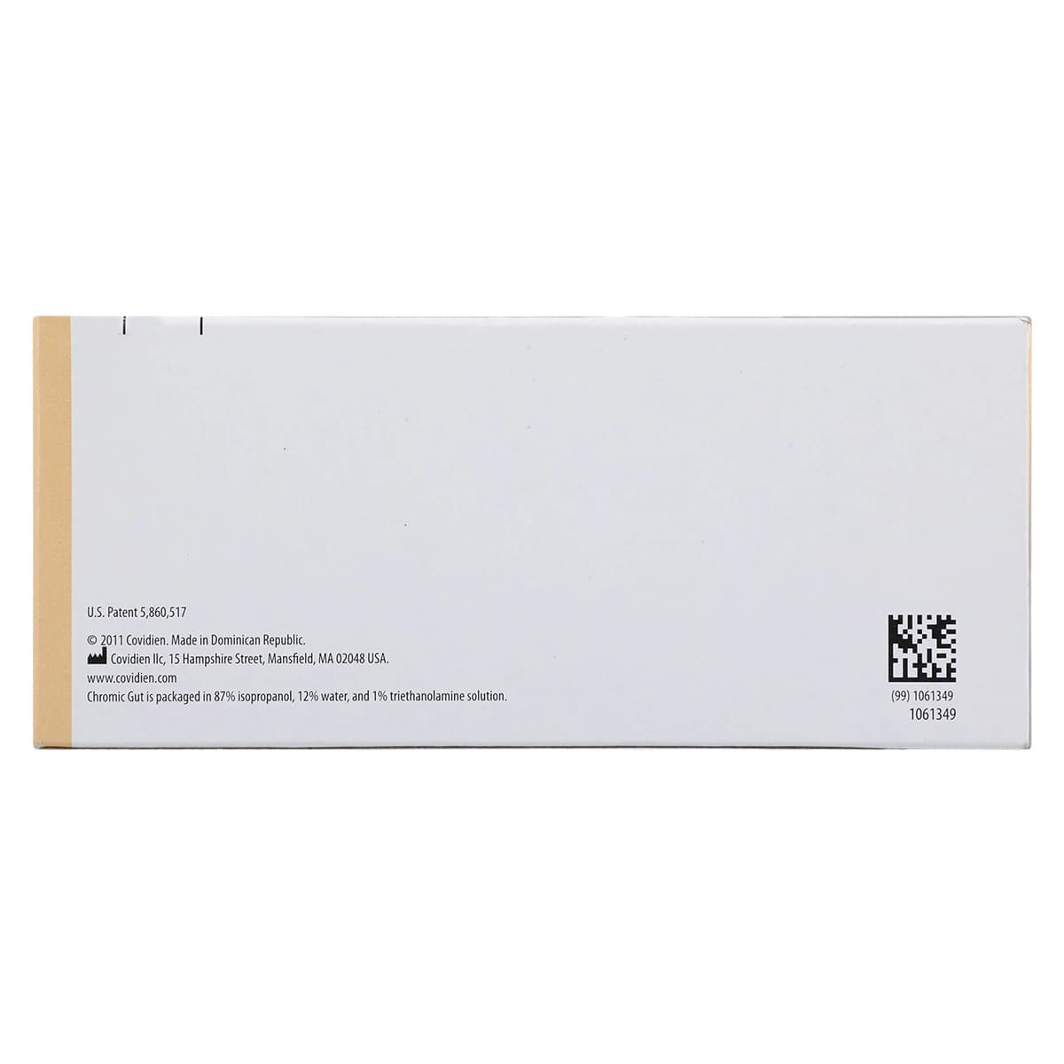 Surgigut Suture Chromic Gut Monofilament 4-0, 30", CV-23 Surgalloy Taper Point, 1/2 Circle Needle, 17mm, Undyed, 36/Case thumbnail 7