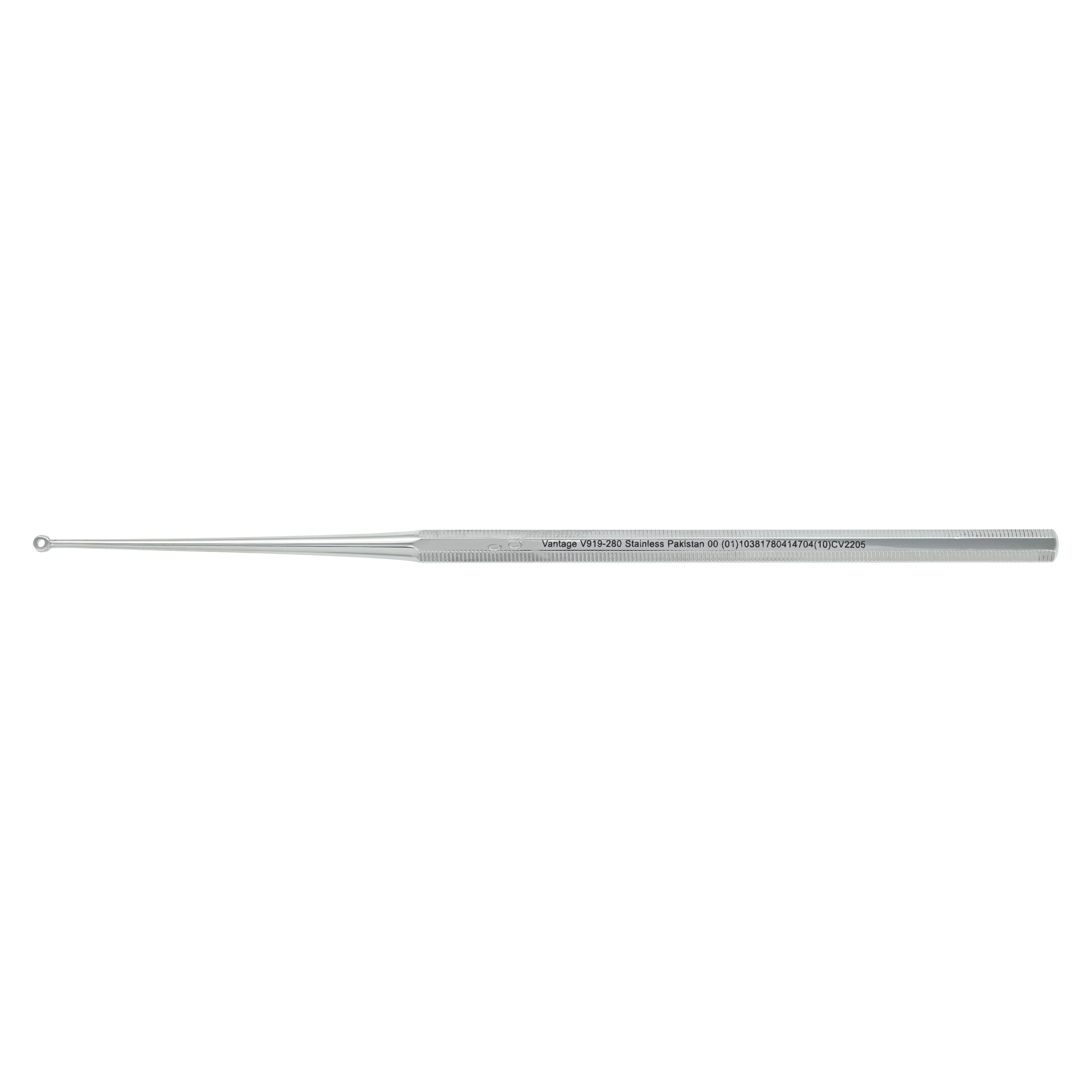 Vantage Buck Ear Curette, Blunt, Size #00, 6-1/2", Stainless Steel thumbnail 2