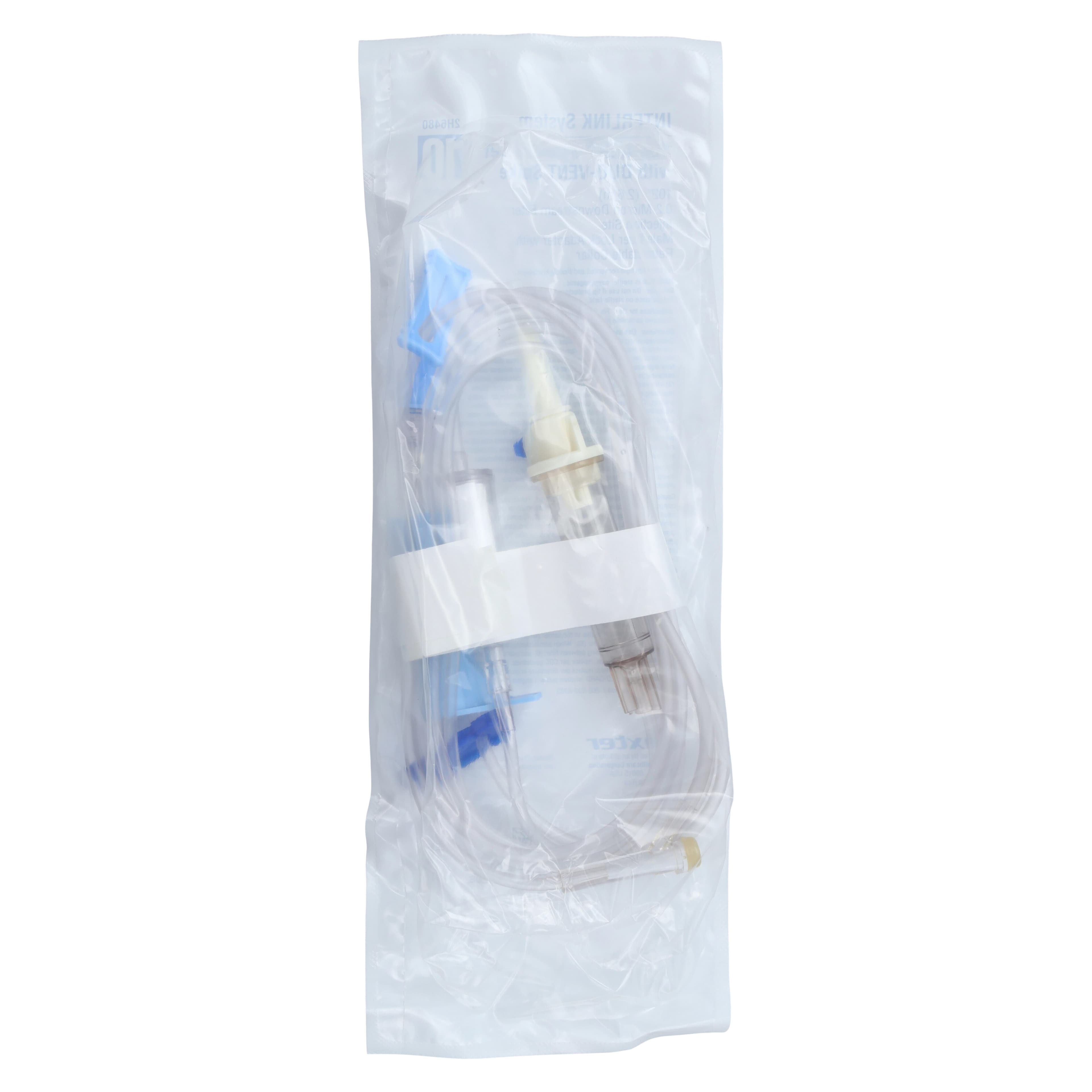 Baxter IV Solution Set Gravity with 0.2 Micron High Pressure Extended Life Filter, 10 Drops/mL, 102" Tubing, Interlink Needle-Free Injection Port, Male Luer Lock Adapter, Duo-Vent Spike, 48/Case thumbnail 4
