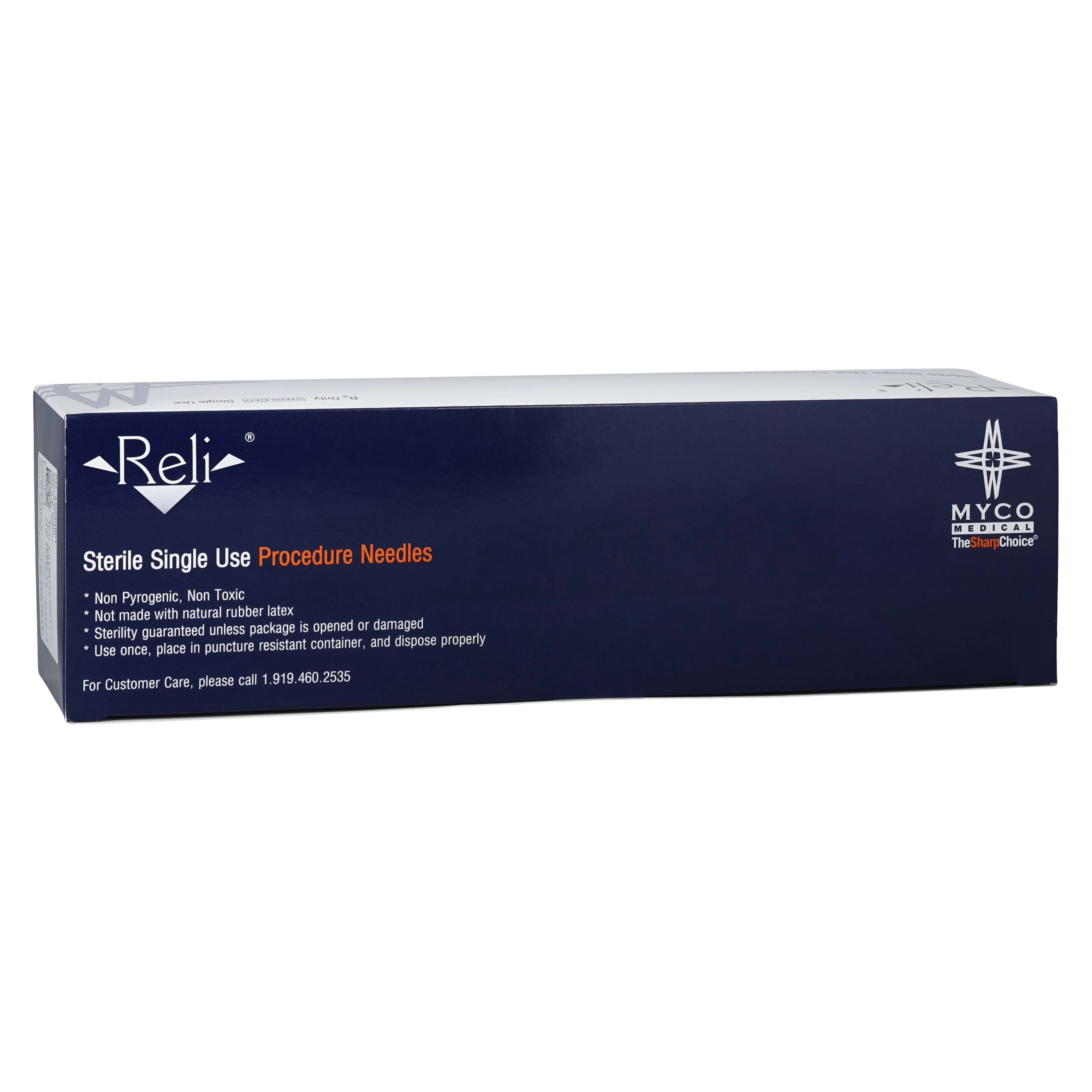 Myco Medical Quincke Spinal Needle, 25G x 6", Orange Hub, Sterile, 25/Bx - Spinal Needle 25G x 6" Orang - Image 1