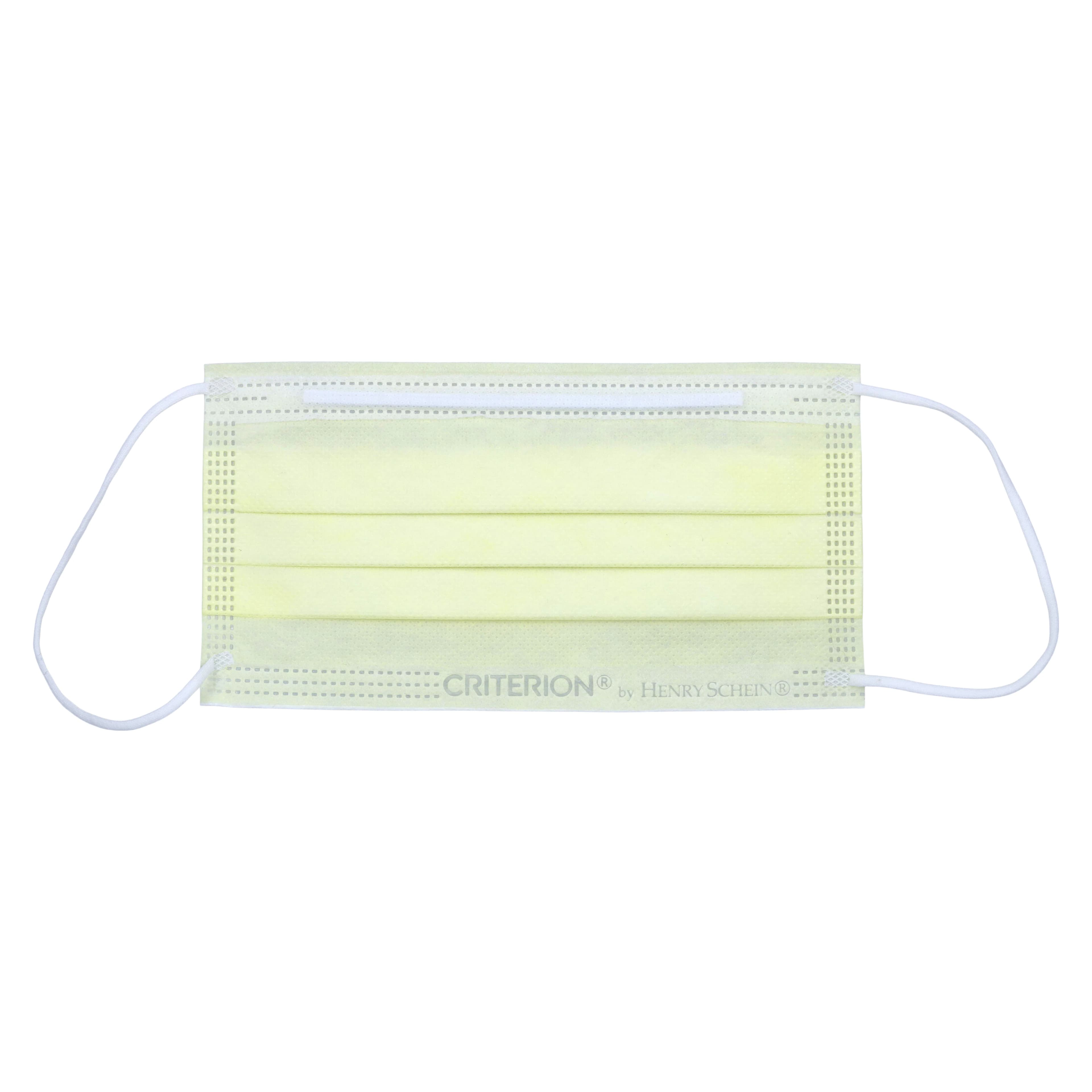 Criterion Earloop Procedure Masks ASTM Level 1, Yellow, Adult, 50/Box thumbnail 4