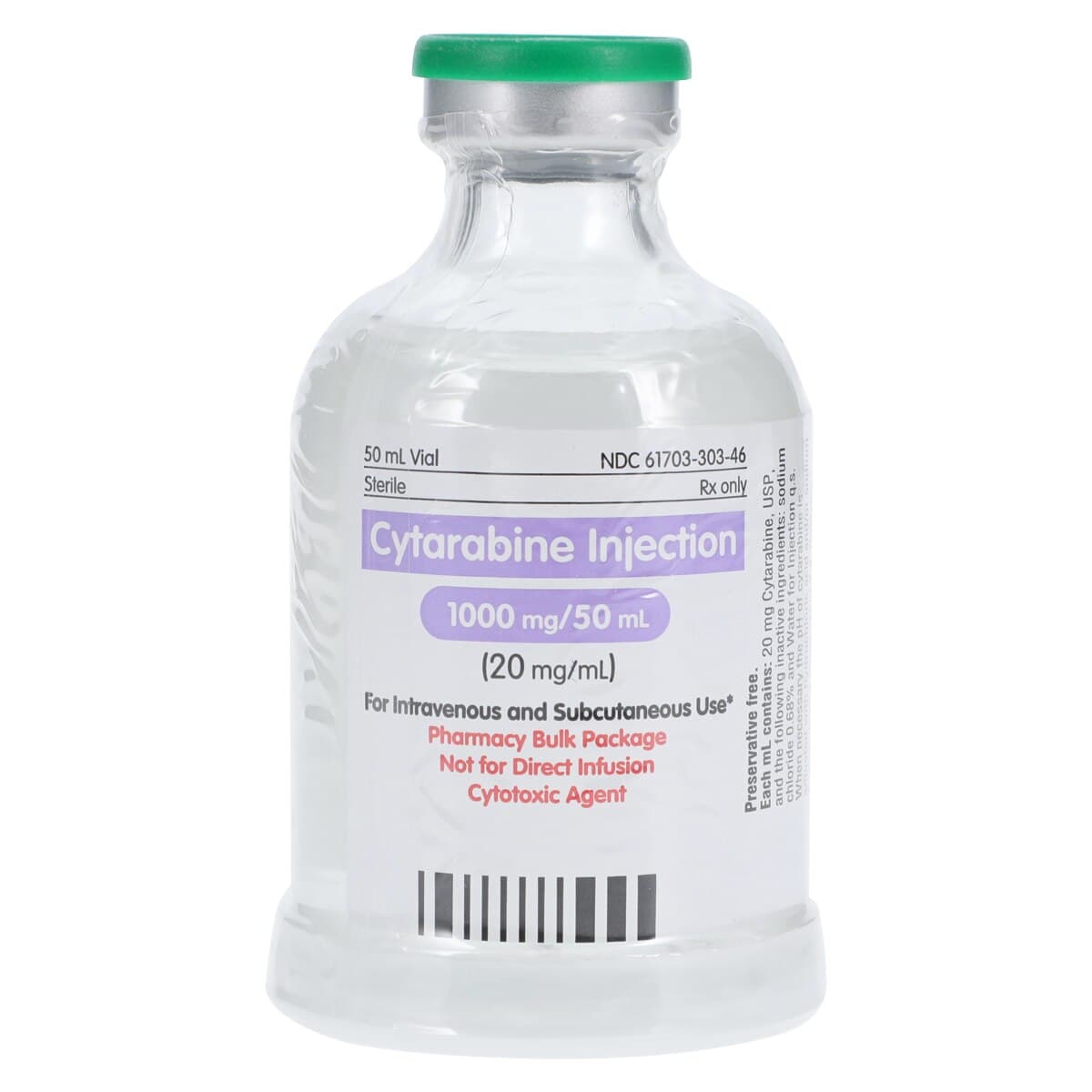 Cytarabine Injection AQ MDV, 20 mg/mL, 50 mL Multi-Dose Vial (Pfizer Injectables) thumbnail 3
