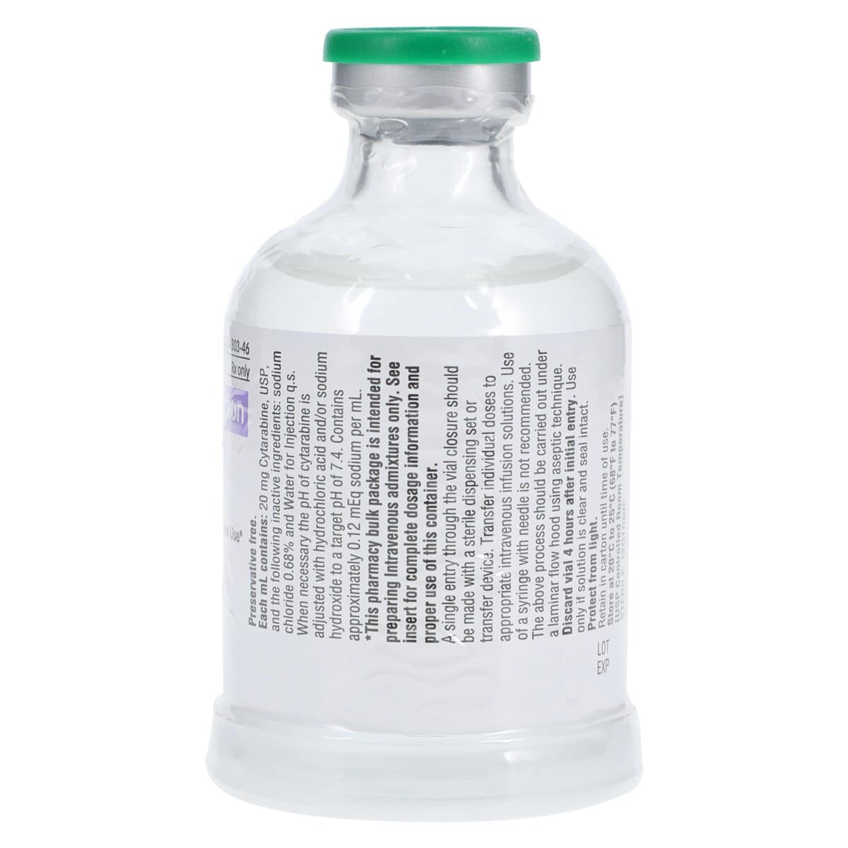Cytarabine Injection AQ MDV, 20 mg/mL, 50 mL Multi-Dose Vial (Pfizer Injectables) thumbnail 4