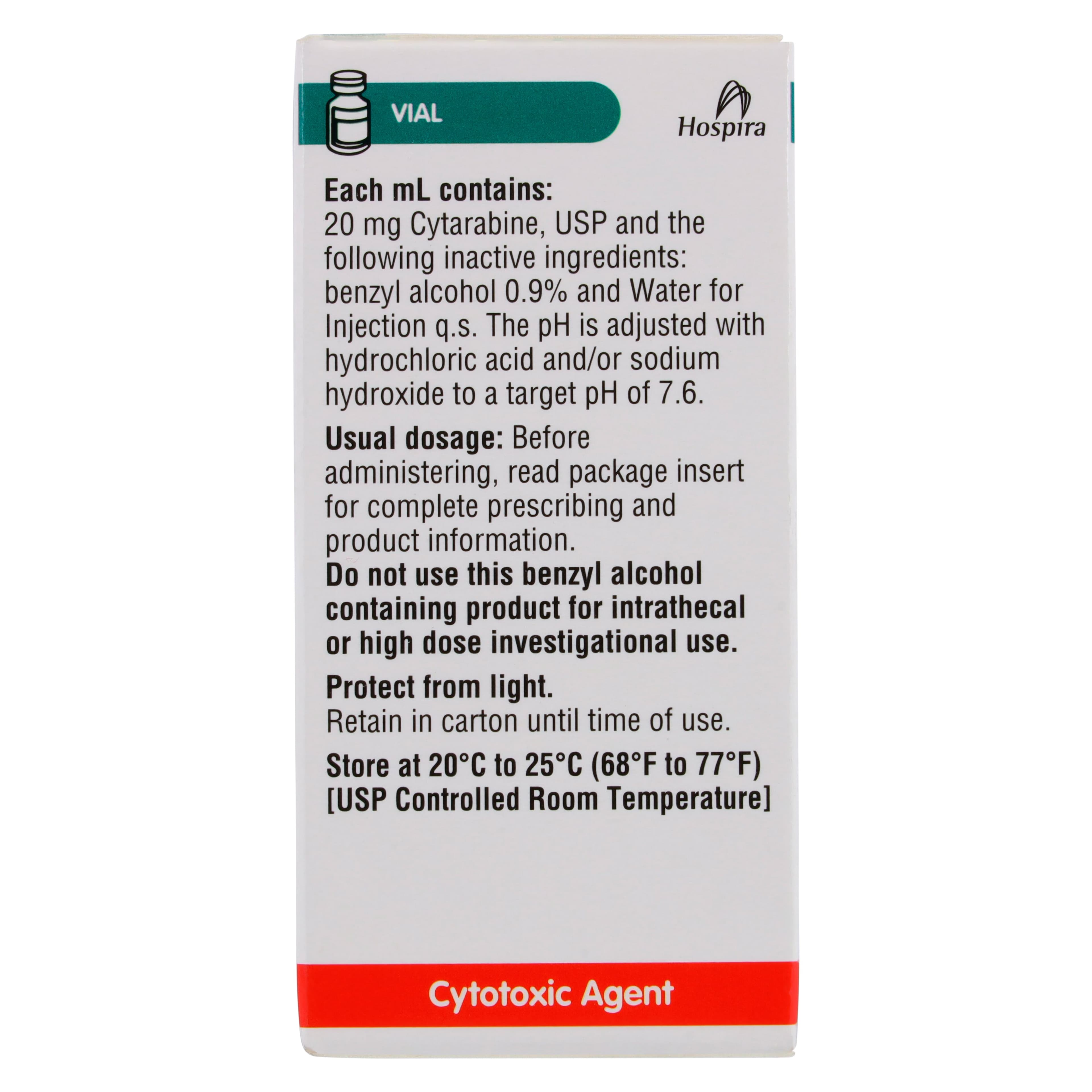 Cytarabine Injection AQ MDV, 20 mg/mL, 25 mL Multi-Dose Vial, Each thumbnail 5