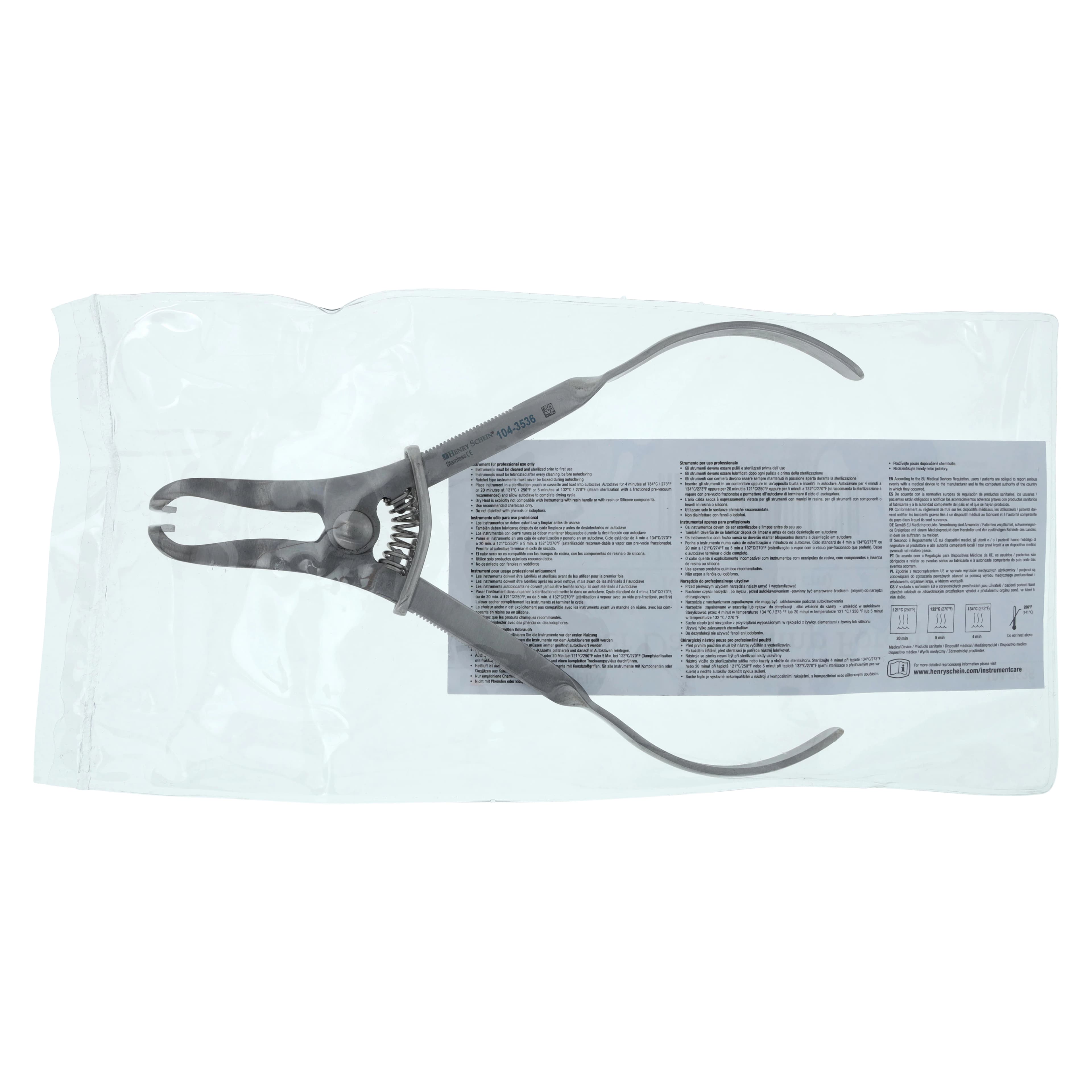 Lightweight Rubber Dam Clamp Forceps, Stainless Steel, Each thumbnail 5
