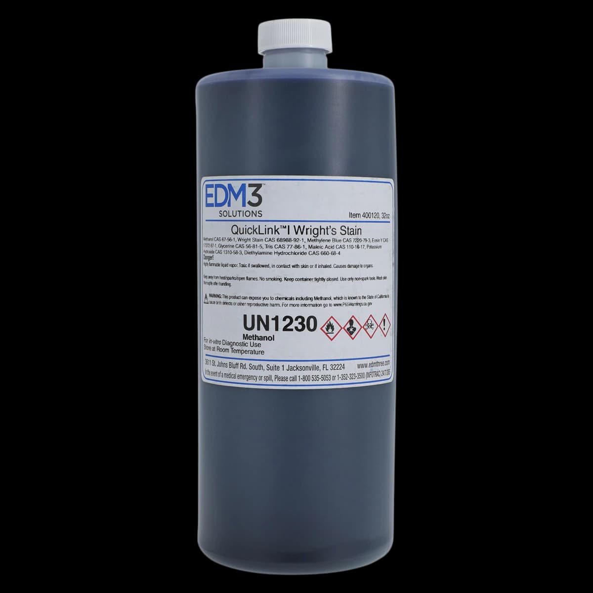 QuickLink I Wright Stain Solution, 32 oz Bottle - Quicklink I Wright Stain - Image 1