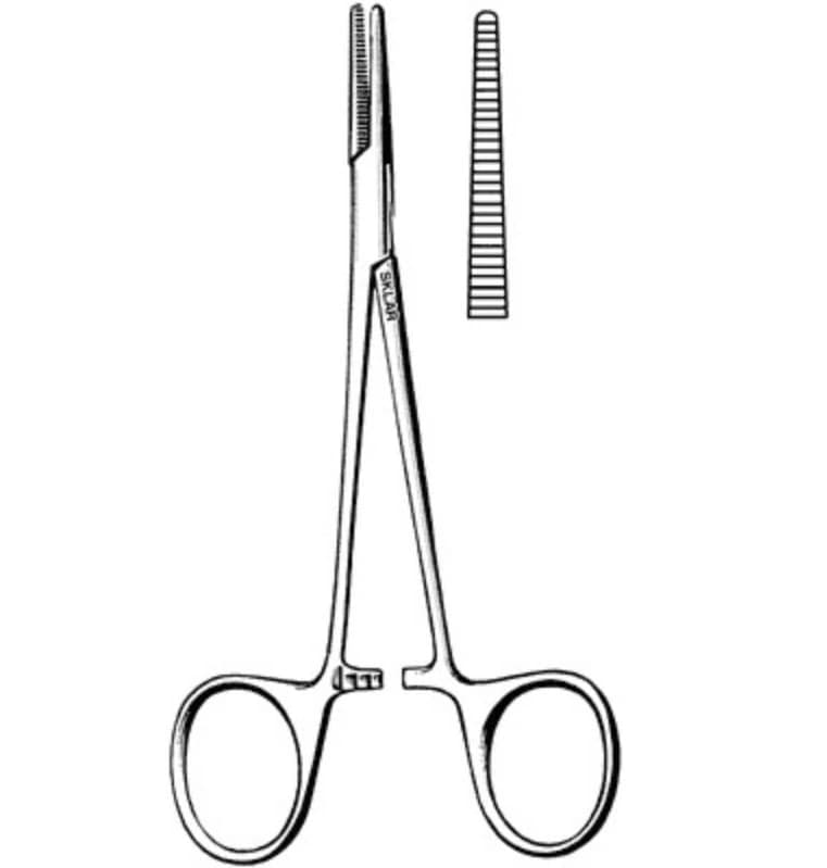 Halsted Mosquito Hemostatic Forcep, Straight, 5", Stainless Steel, Autoclavable, Each - Halsted Mosquito Forcep Steril - Image 1