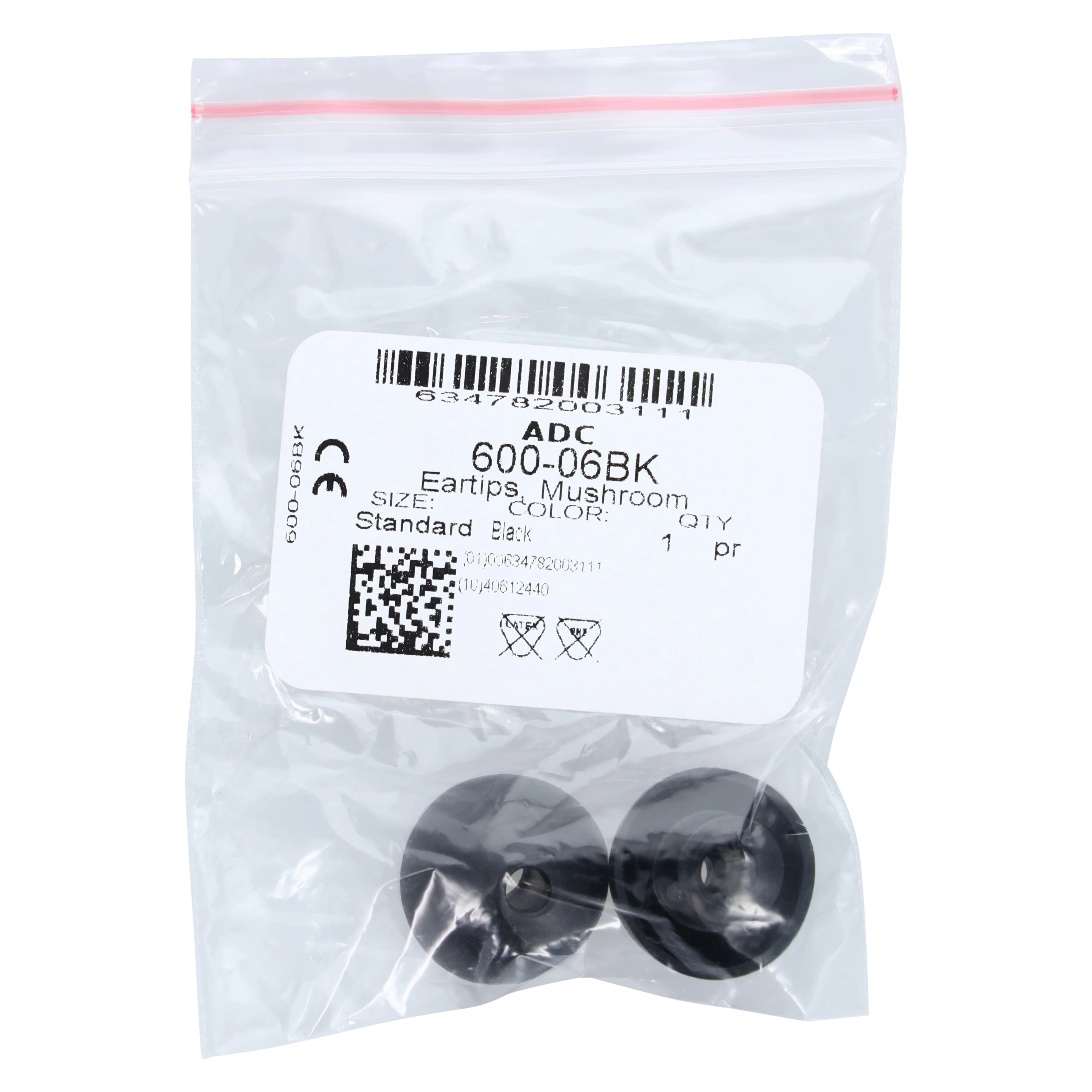 American Diagnostic Corp. Mushroom Eartips, Reusable, Fits All Standard Stethoscopes, 1 Pair thumbnail 3