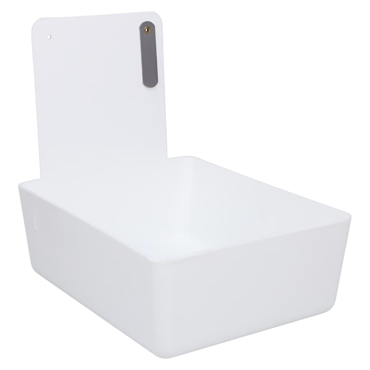 Plasdent Lab Pan with Metal Clip, White, 7-1/16" x 5-5/8" x 2-3/8" Deep, 207MLP-1 thumbnail 2