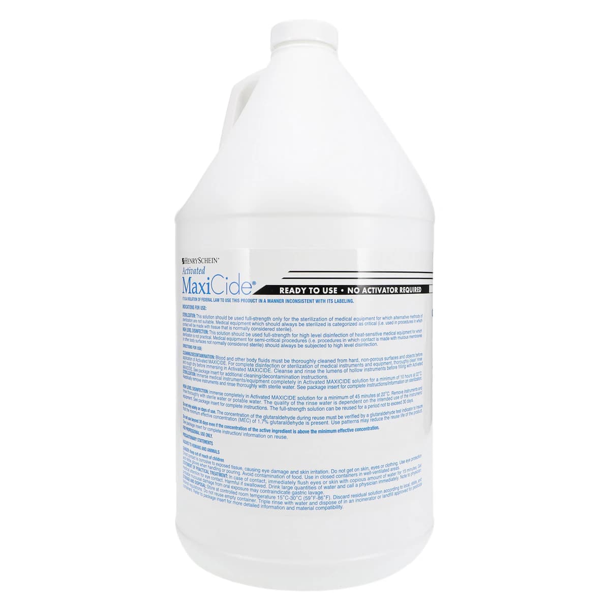 Activated MaxiCide Disinfecting Solution, 2.65% Glutaraldehyde, 30-Day, 1 Gallon Bottle thumbnail 2