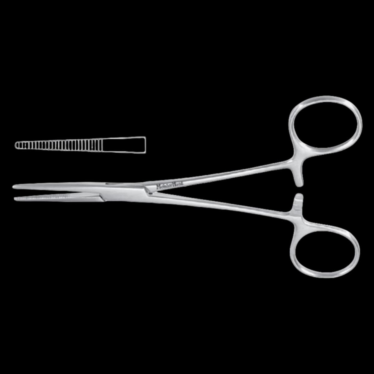 Miltex Meister-Hand Kelly Hemostat Forceps, Straight, 5-1/2", Stainless Steel, Autoclavable, Each - Hemostat Forcep MH Kelly - Image 1