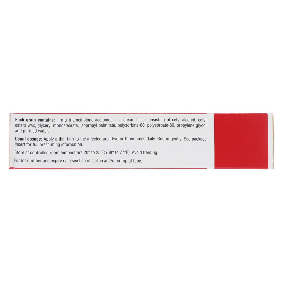 Triamcinolone Acetonide Topical Cream 0.1%, 30 g Tube thumbnail 9