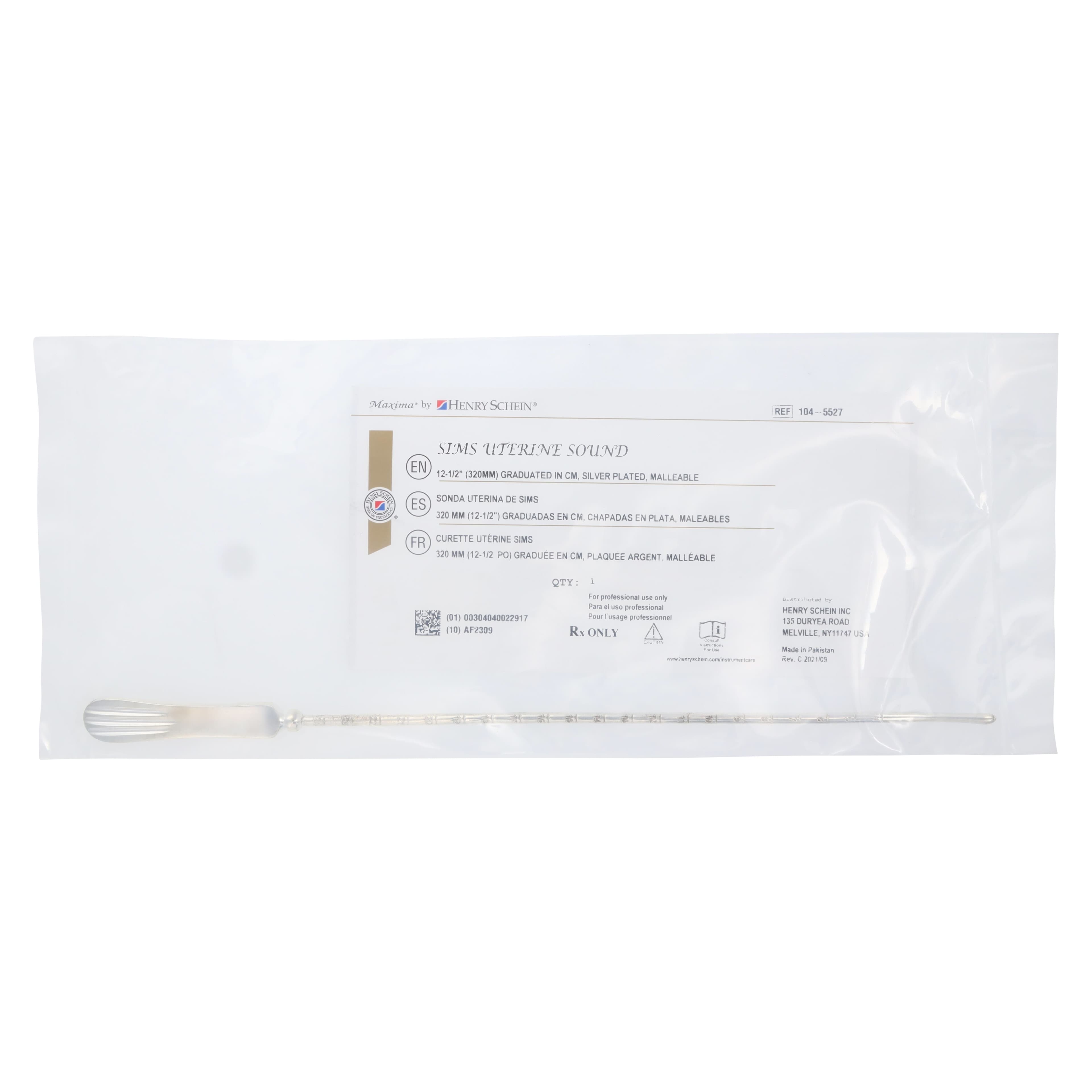 Henry Schein Sims Uterine Sound, 12-1/2" thumbnail 5