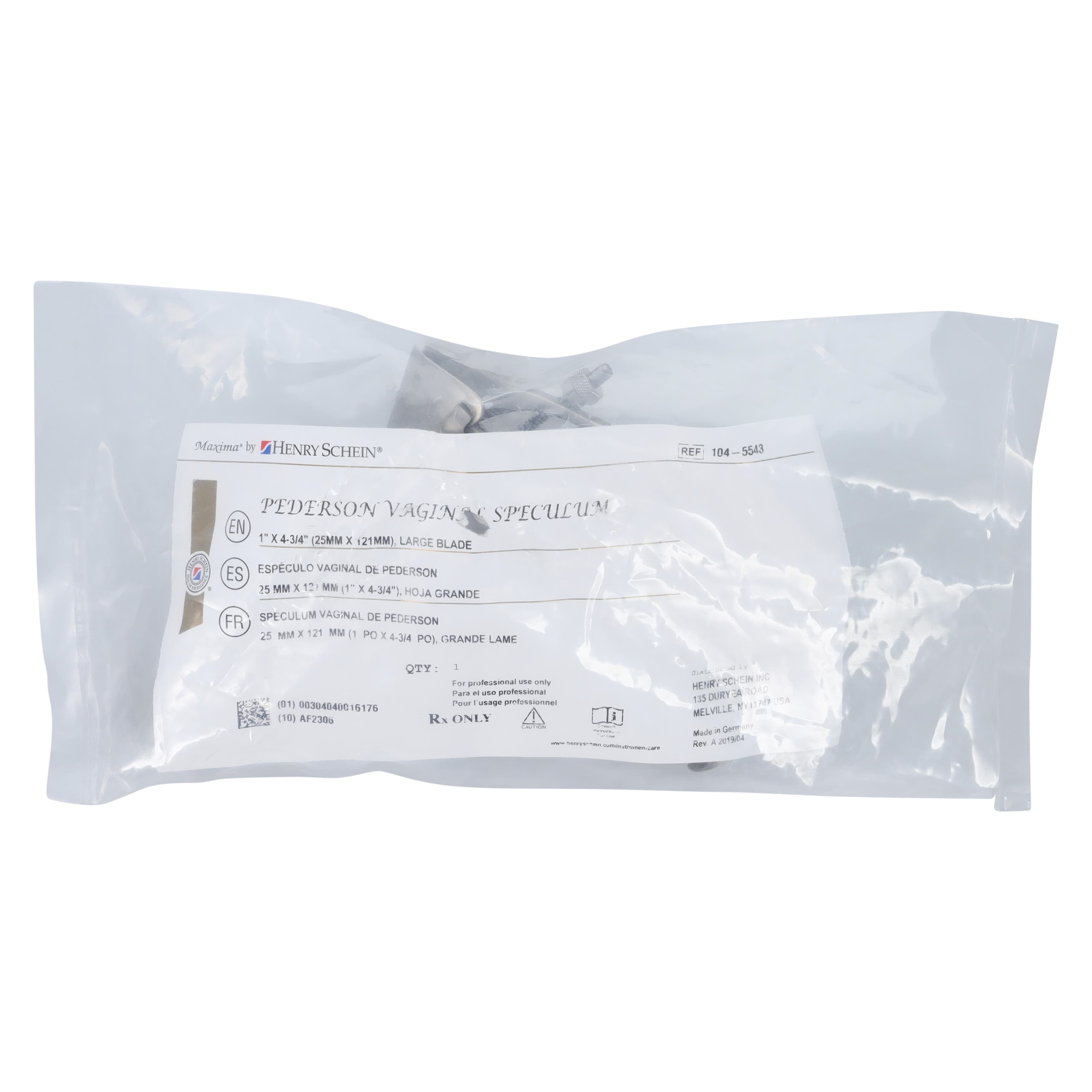 Henry Schein Pederson Vaginal Speculum, Large, 25.4 x 120.65 mm, Each thumbnail 6
