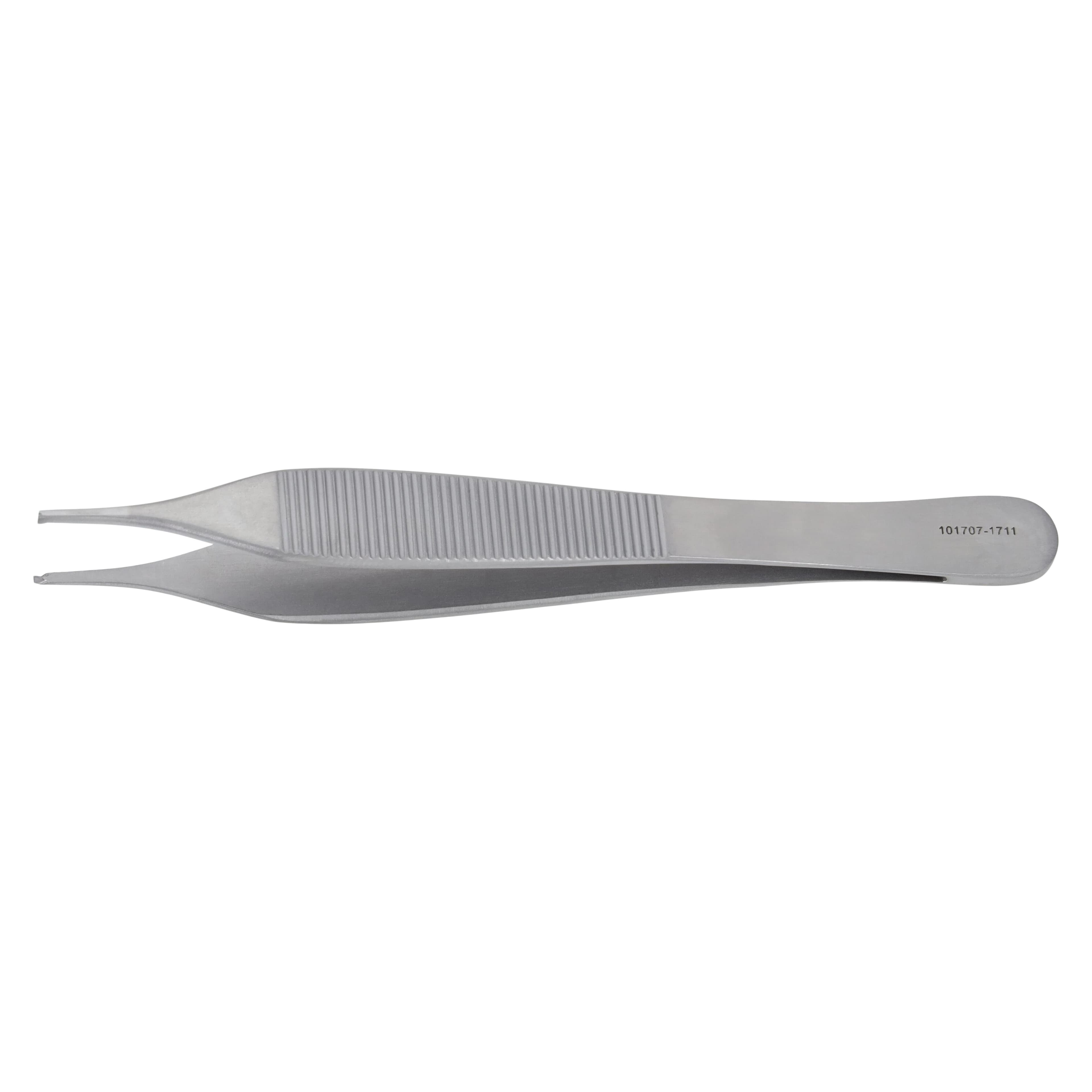Henry Schein Hudson Tissue Forceps, 1x2 Teeth, Serrated, 4-3/4" Stainless Steel, Autoclavable, Each thumbnail 4