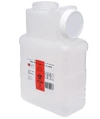 Post Medical Sharps Container, 1.5 gal, Translucent, Safety Column Screw Cap, 22/Case - Container Sharps Lock Top - Image 1
