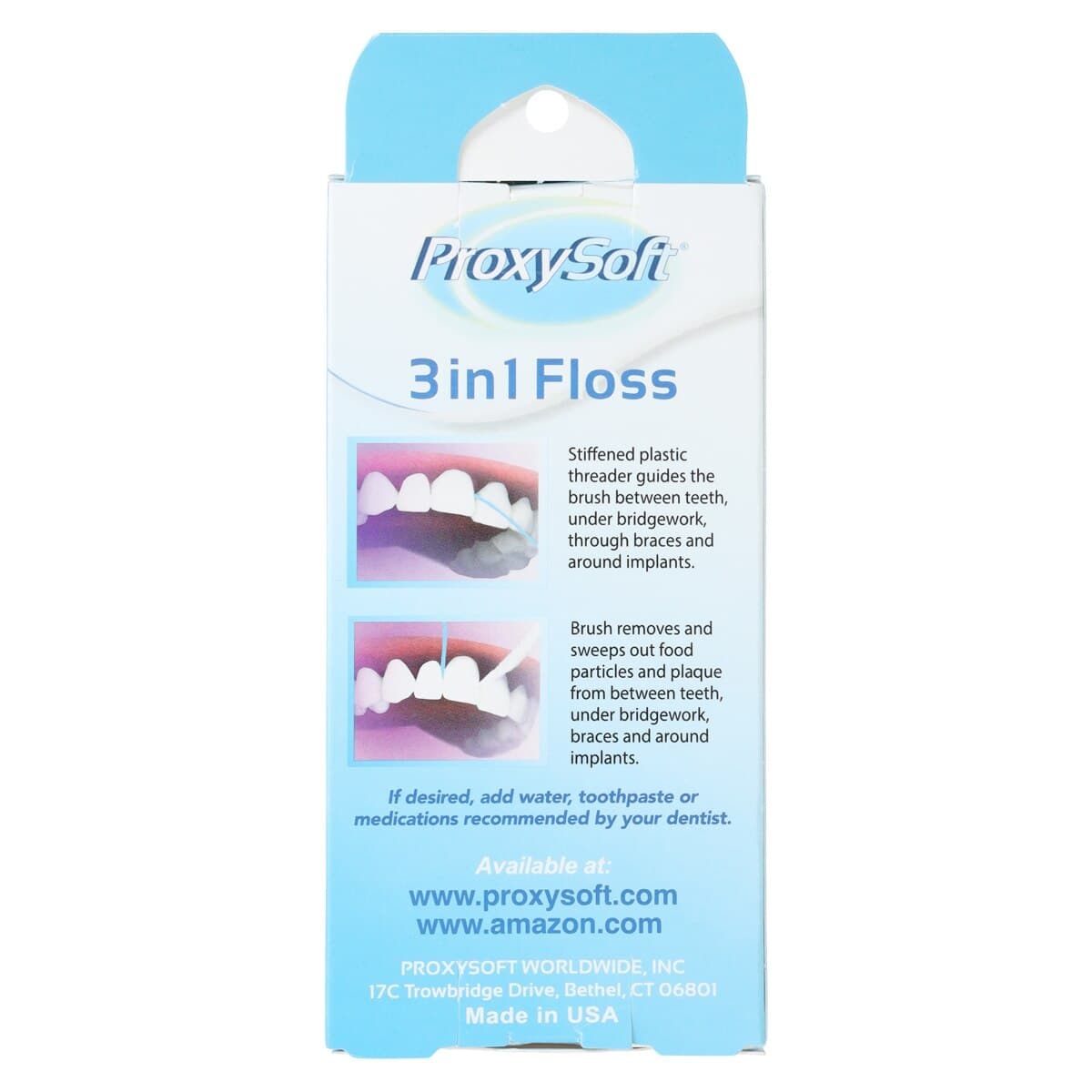 ProxySoft 3-in-1 Floss Dispenser Pack, 12 x 100-ct Cards, 1200 Total Pieces thumbnail 3
