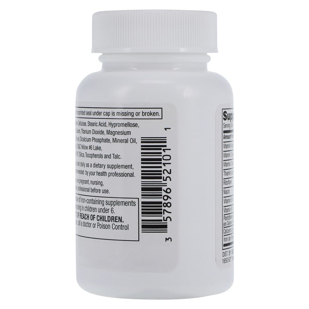 Geri-Care Daily Multi-Vitamin with Iron, One-Daily Adult Supplement Tablets, 100/Bottle thumbnail 3