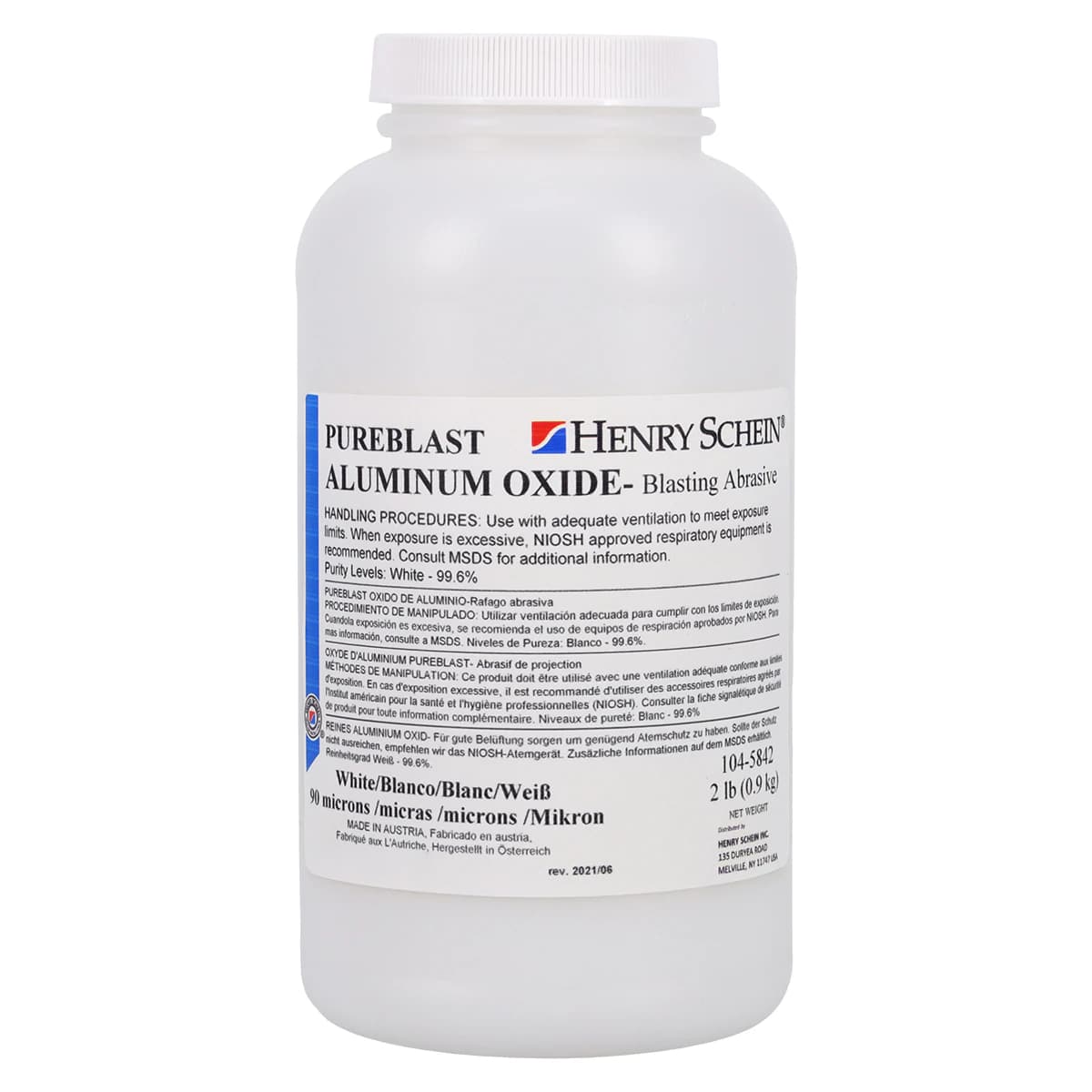 Aluminum Oxide White, Dental-Grade Blasting Abrasive, 2 lb - Aluminum Oxide - Image 1